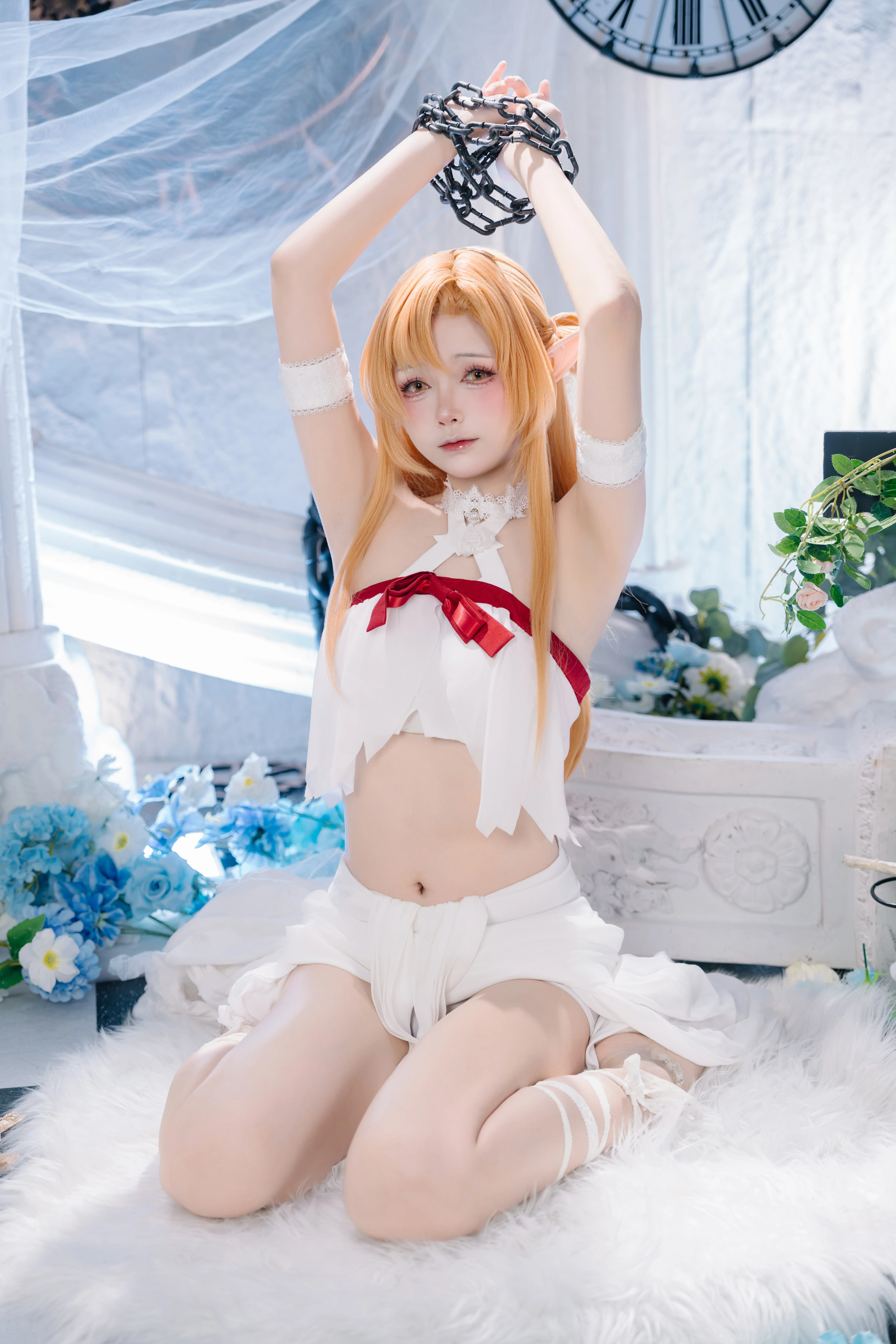 【亚丝娜cos】变身妖精女王，轻纱与铁链的双重魔法 - 第 4 张