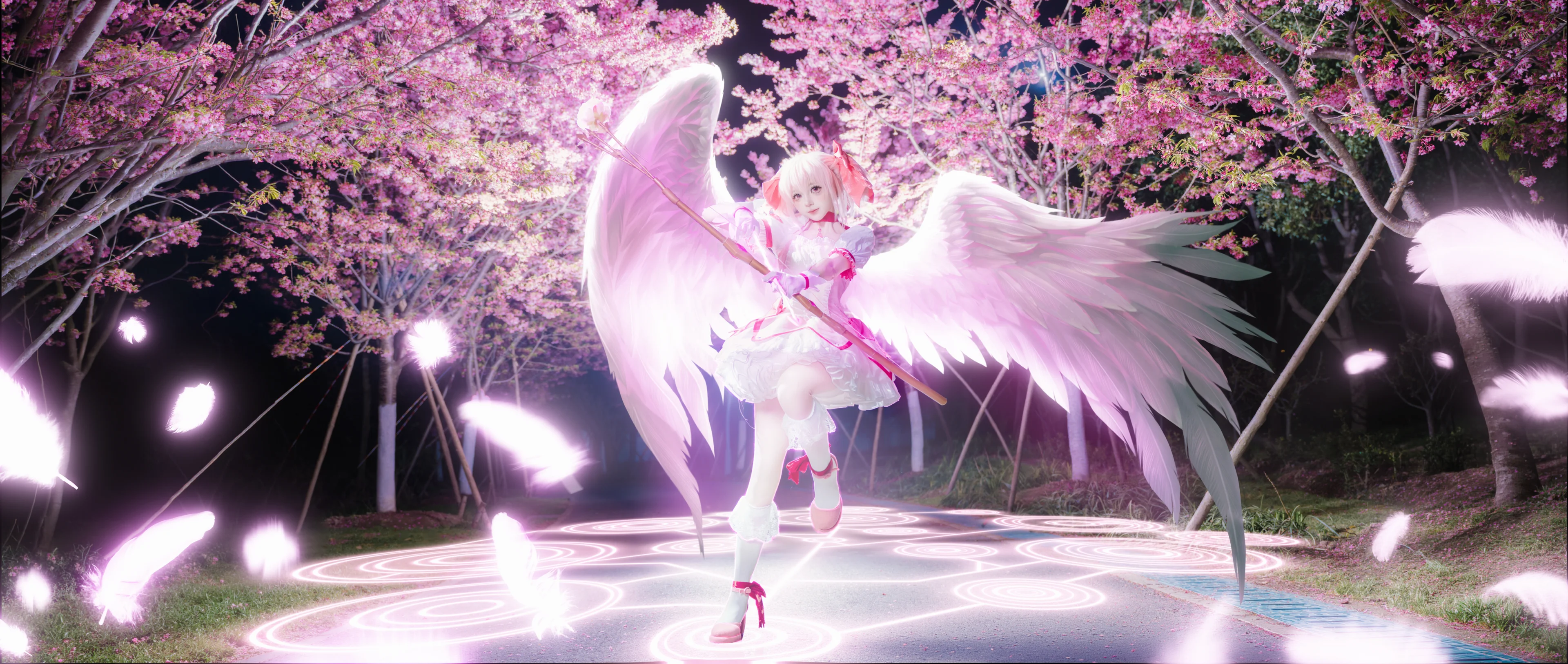 【鹿目圆cos】以我神格换你人间无虞，魔法少女小圆正片分享 - 第 1 张