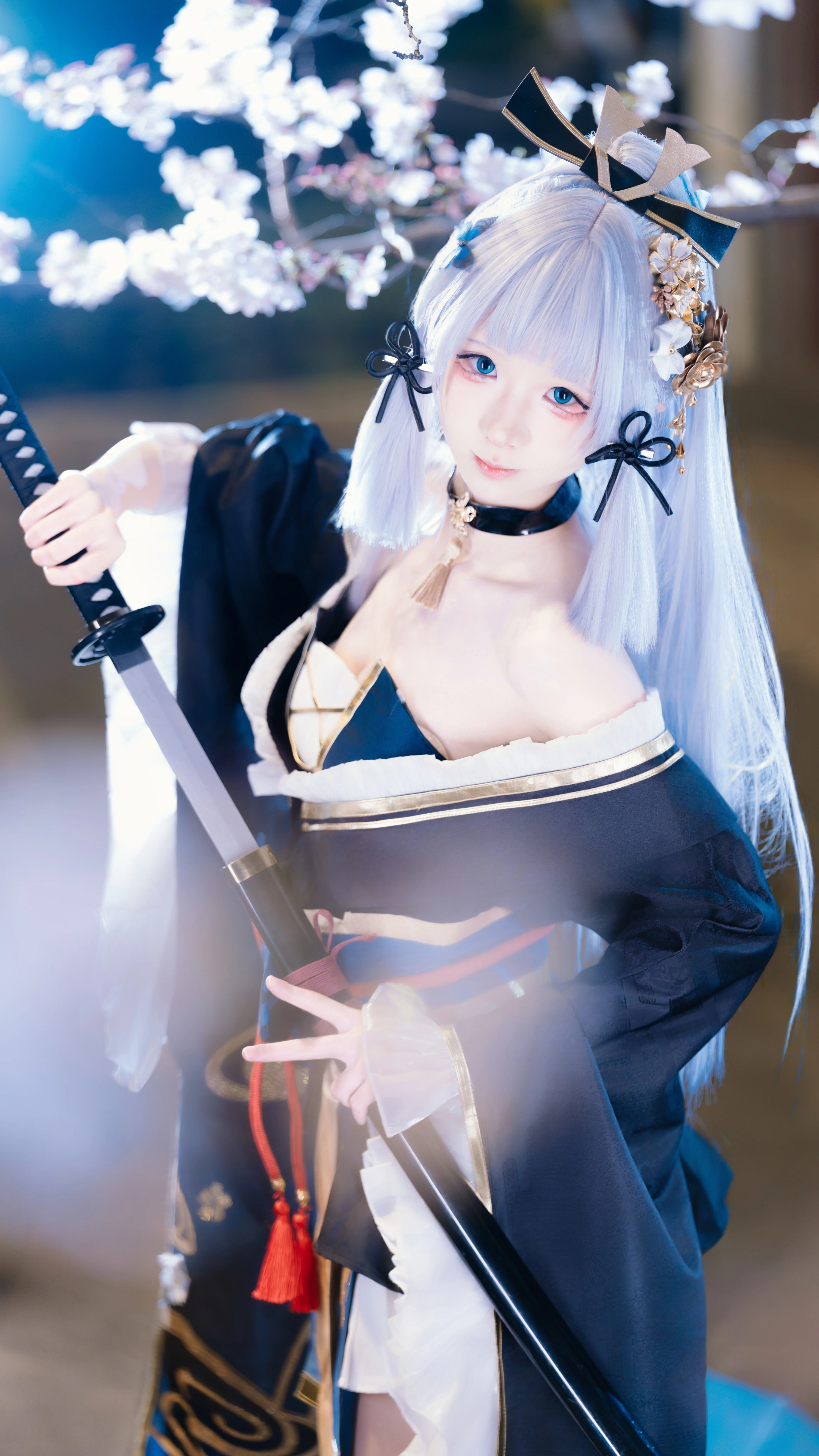 【神里绫华cos】稻妻黑道教母，月下夜樱的另一种打开方式