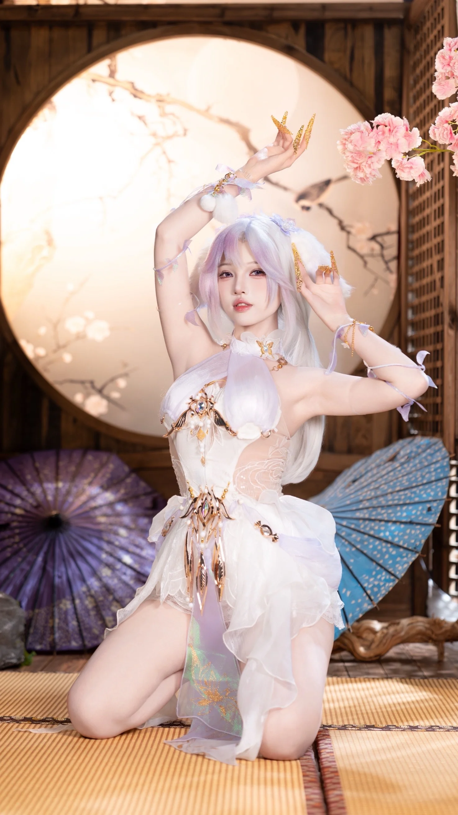 【玉玲珑cos】永劫无间春不敛，慵懒仙气拉满 - 第 3 张