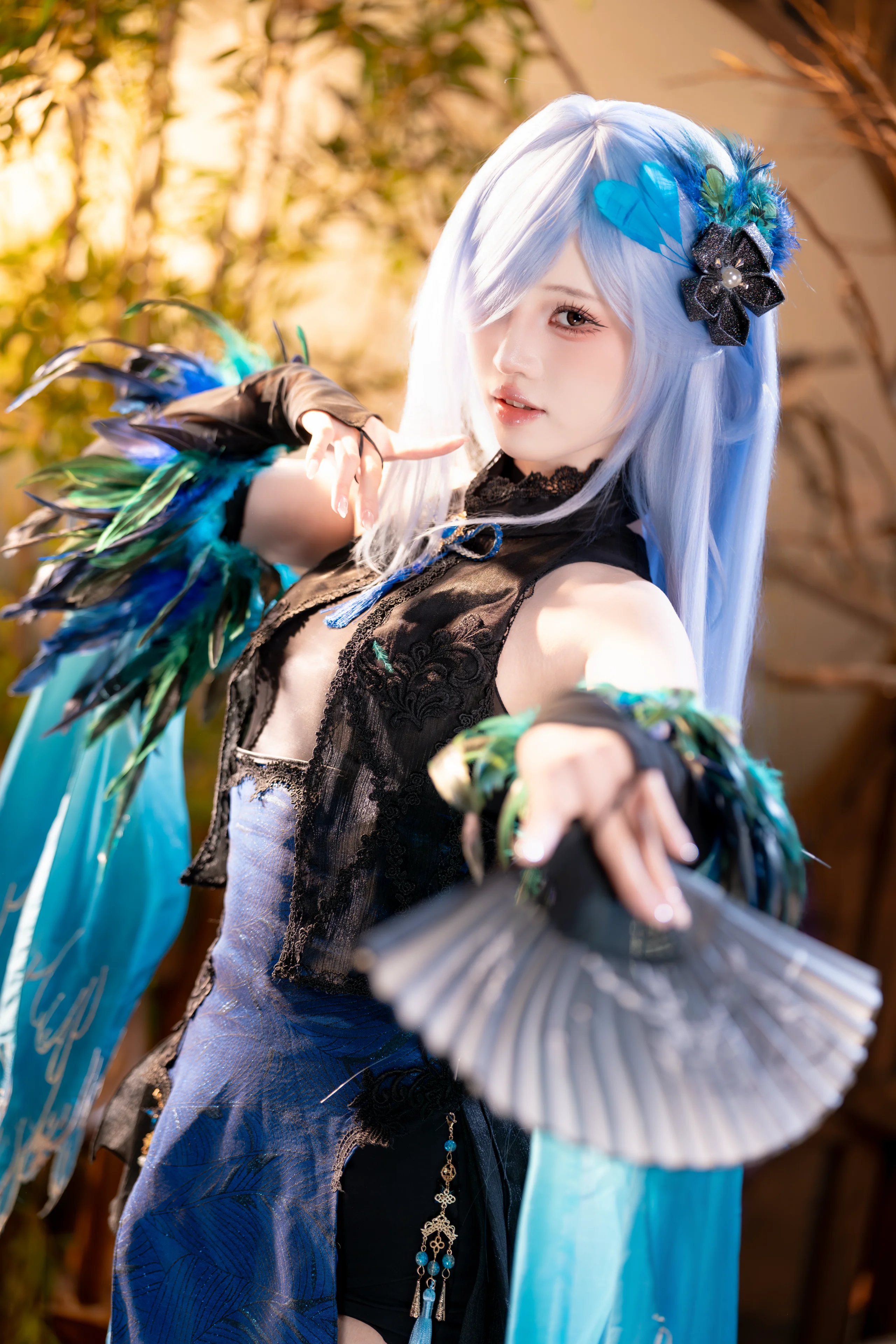 【彰武cos】碧蓝航线旗袍造型，古风庭院的飒爽定格 - 第 1 张