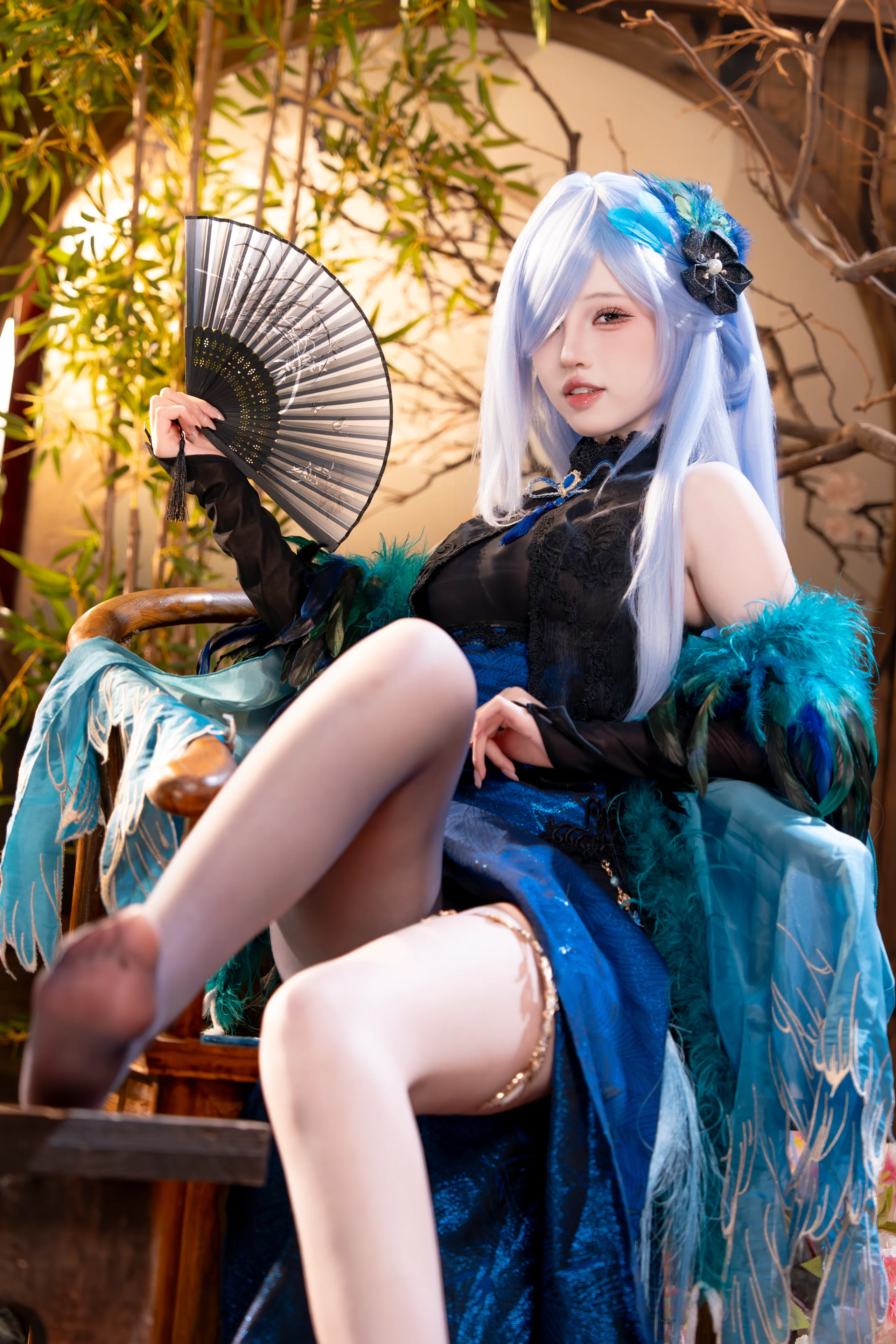 【彰武cos】碧蓝航线旗袍造型，古风庭院的飒爽定格