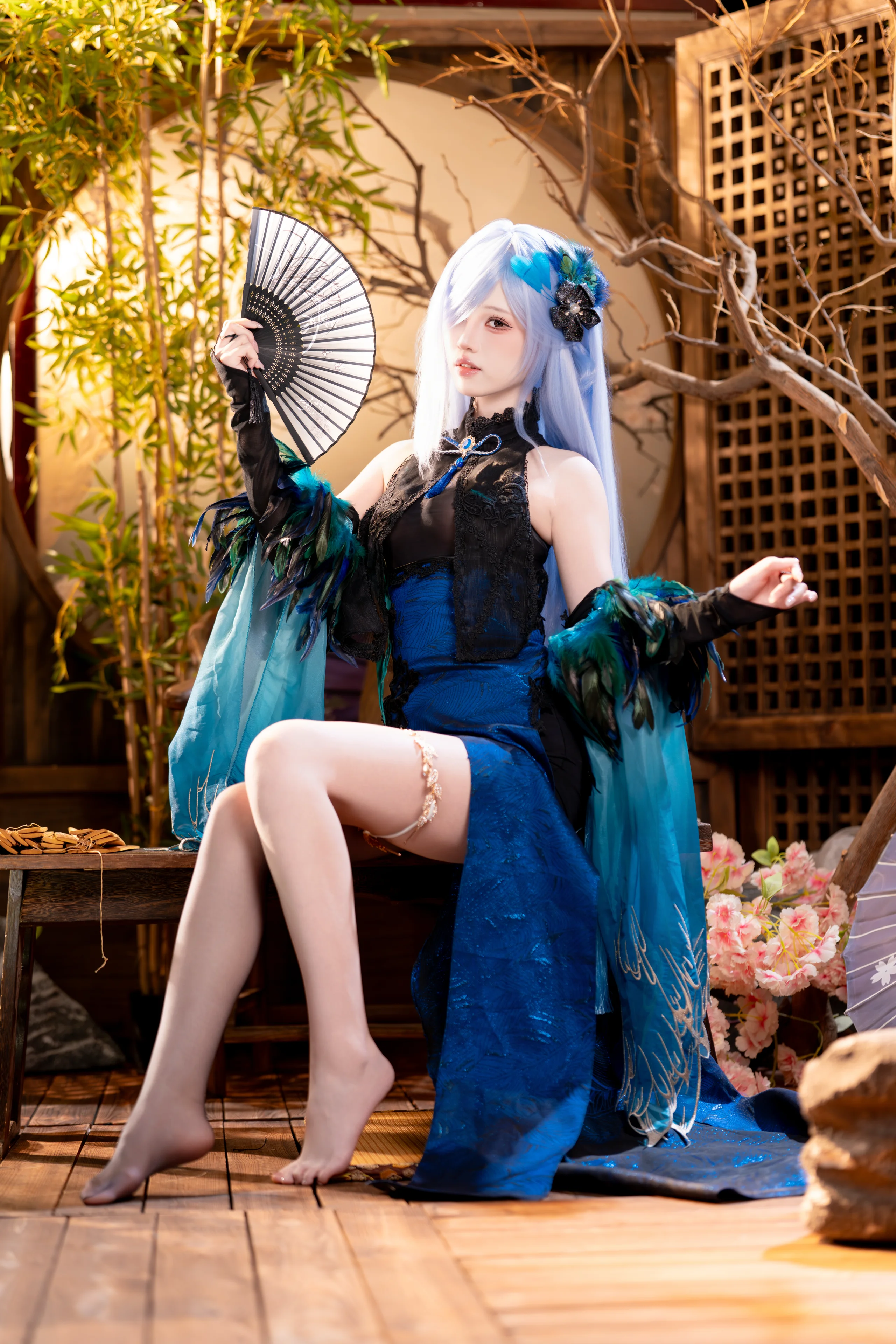 【彰武cos】碧蓝航线旗袍造型，古风庭院的飒爽定格 - 第 5 张