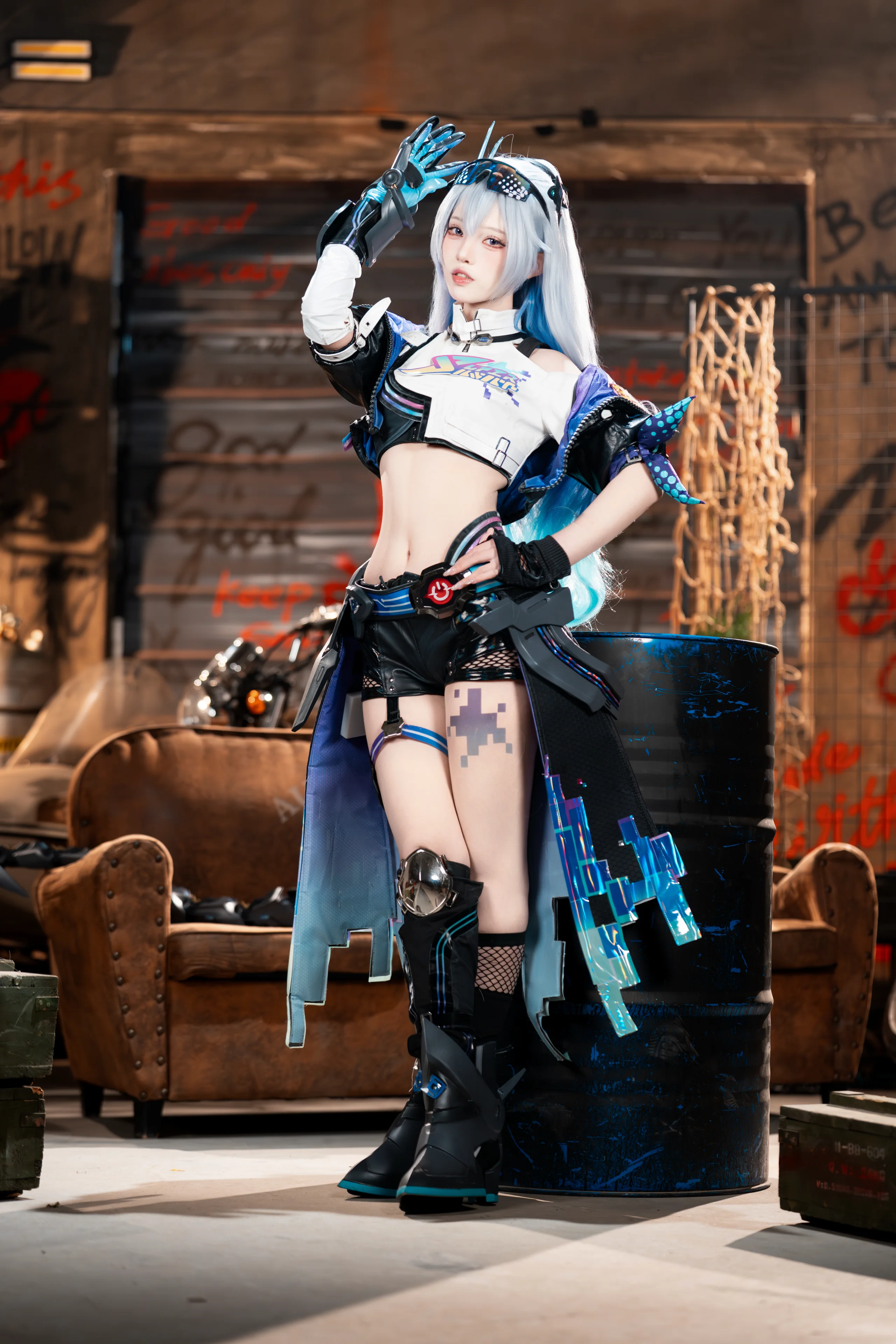 【银狼cos】崩坏星穹铁道废土风与炫彩像素的完美碰撞 - 第 6 张