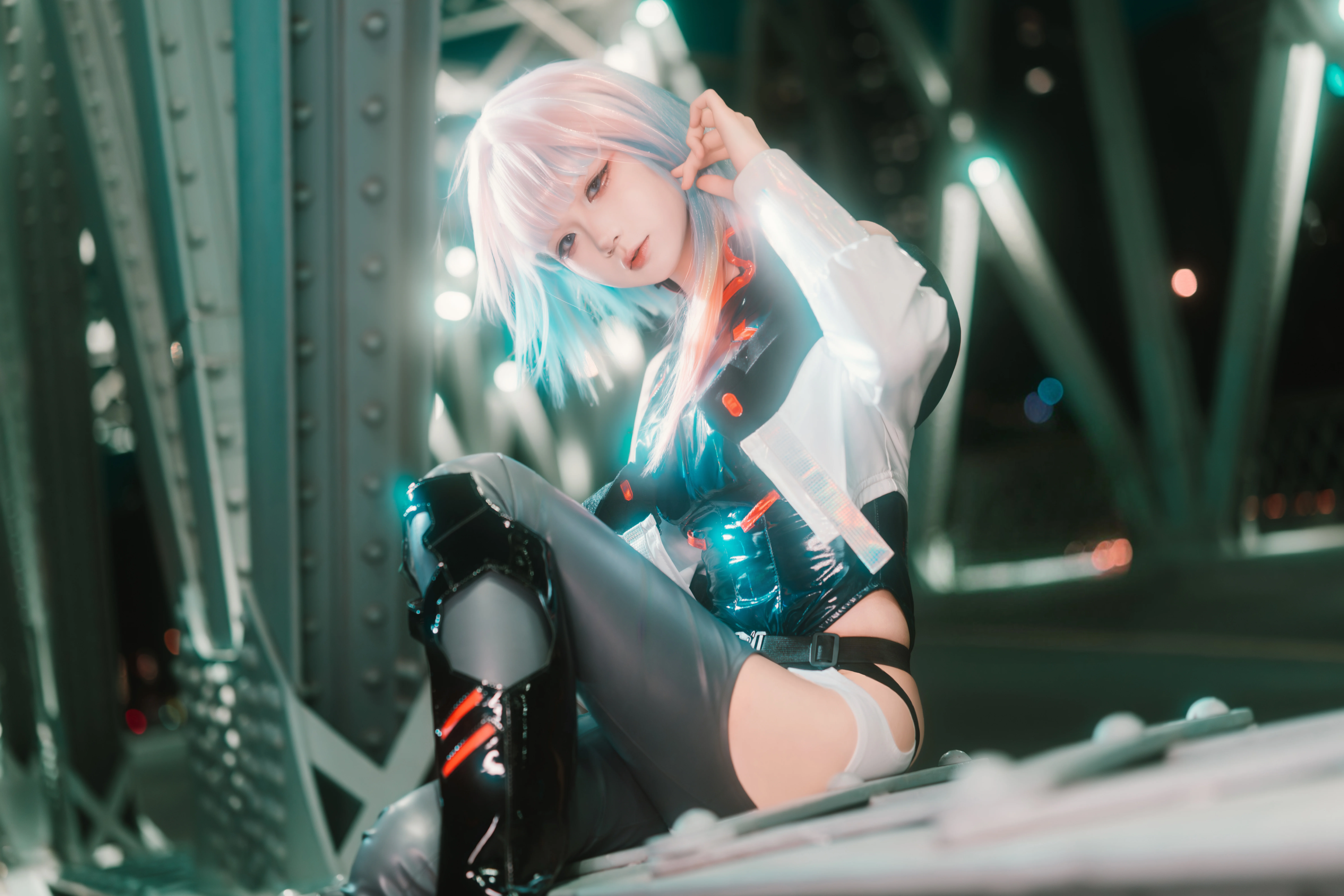 【露西cos】深夜金属与霓虹交织的赛博城
