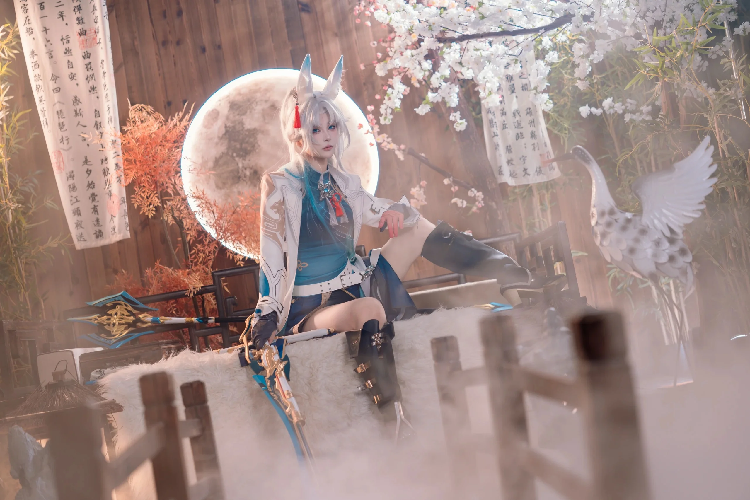 [Feixiao Cosplay] Honkai: Star Rail: Shooting Sirius with Azure Plumes, Testing Blades at Luminary Wardance - Image 1