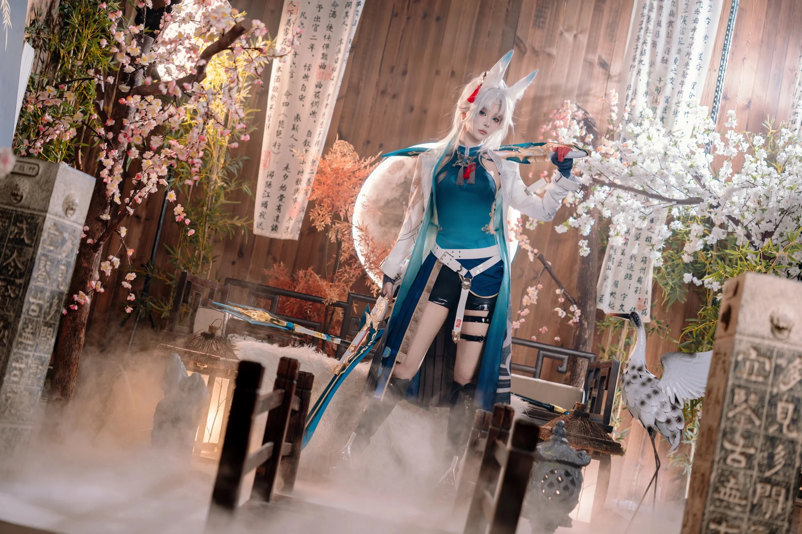 [Feixiao Cosplay] Honkai: Star Rail: Shooting Sirius with Azure Plumes, Testing Blades at Luminary Wardance - Image 2