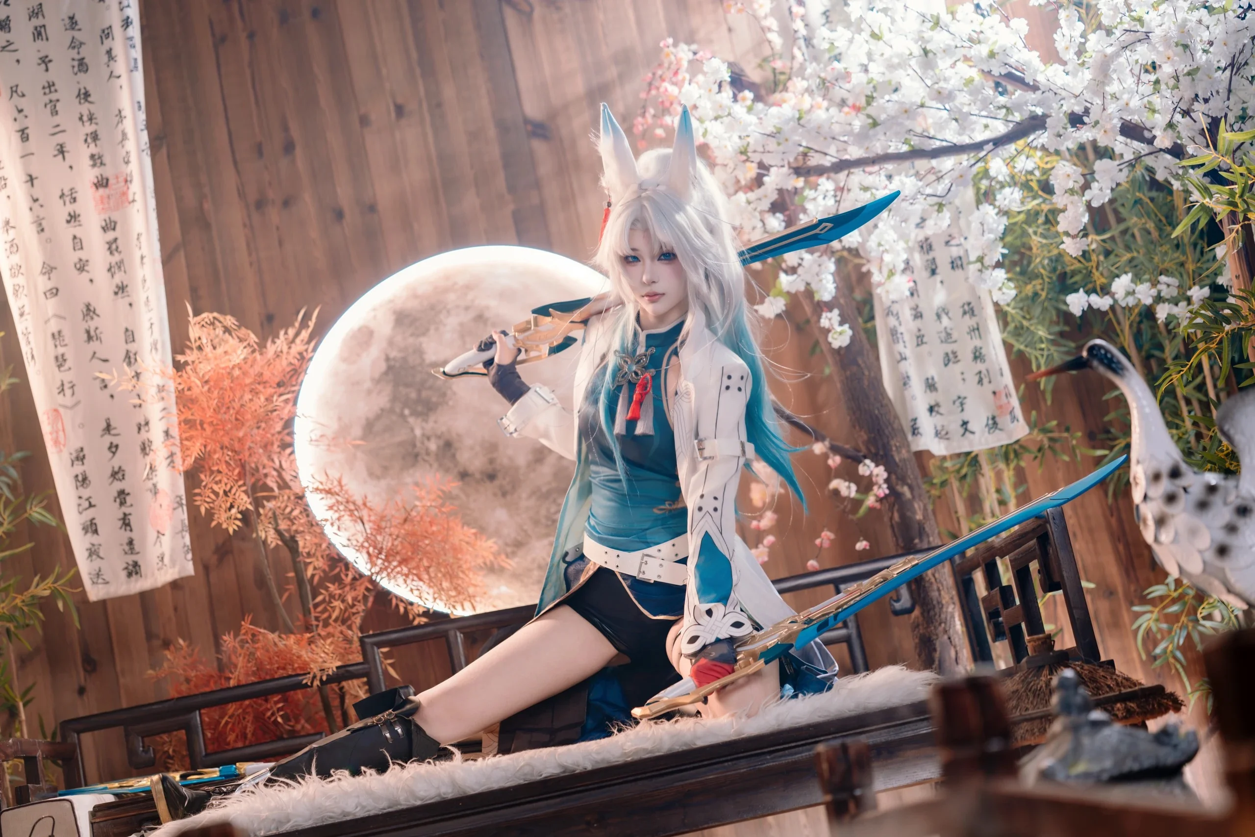 [Feixiao Cosplay] Honkai: Star Rail: Shooting Sirius with Azure Plumes, Testing Blades at Luminary Wardance - Image 3