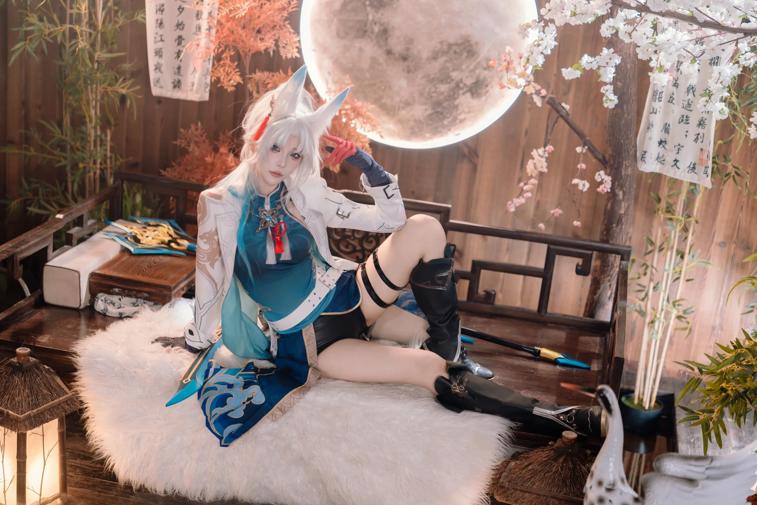 【崩坏星穹铁道飞霄cos】碧羽飞黄射天狼，明霄竞武试锋芒