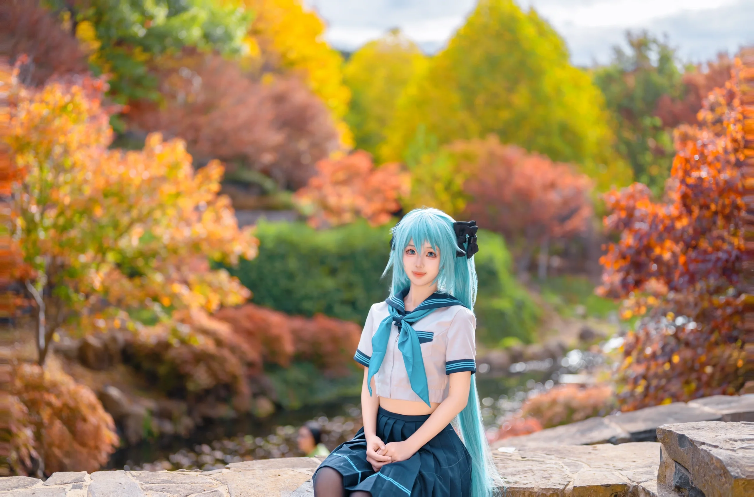 【初音未来cos】秋游中的公主殿下 - 第 2 张