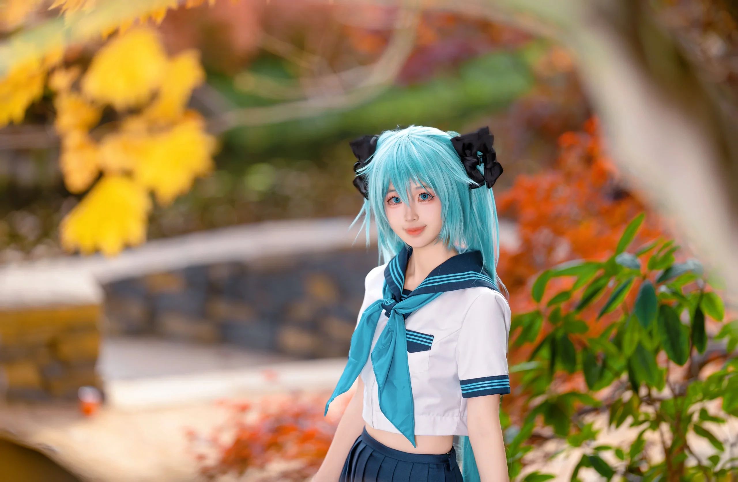 【初音未来cos】秋游中的公主殿下 - 第 3 张