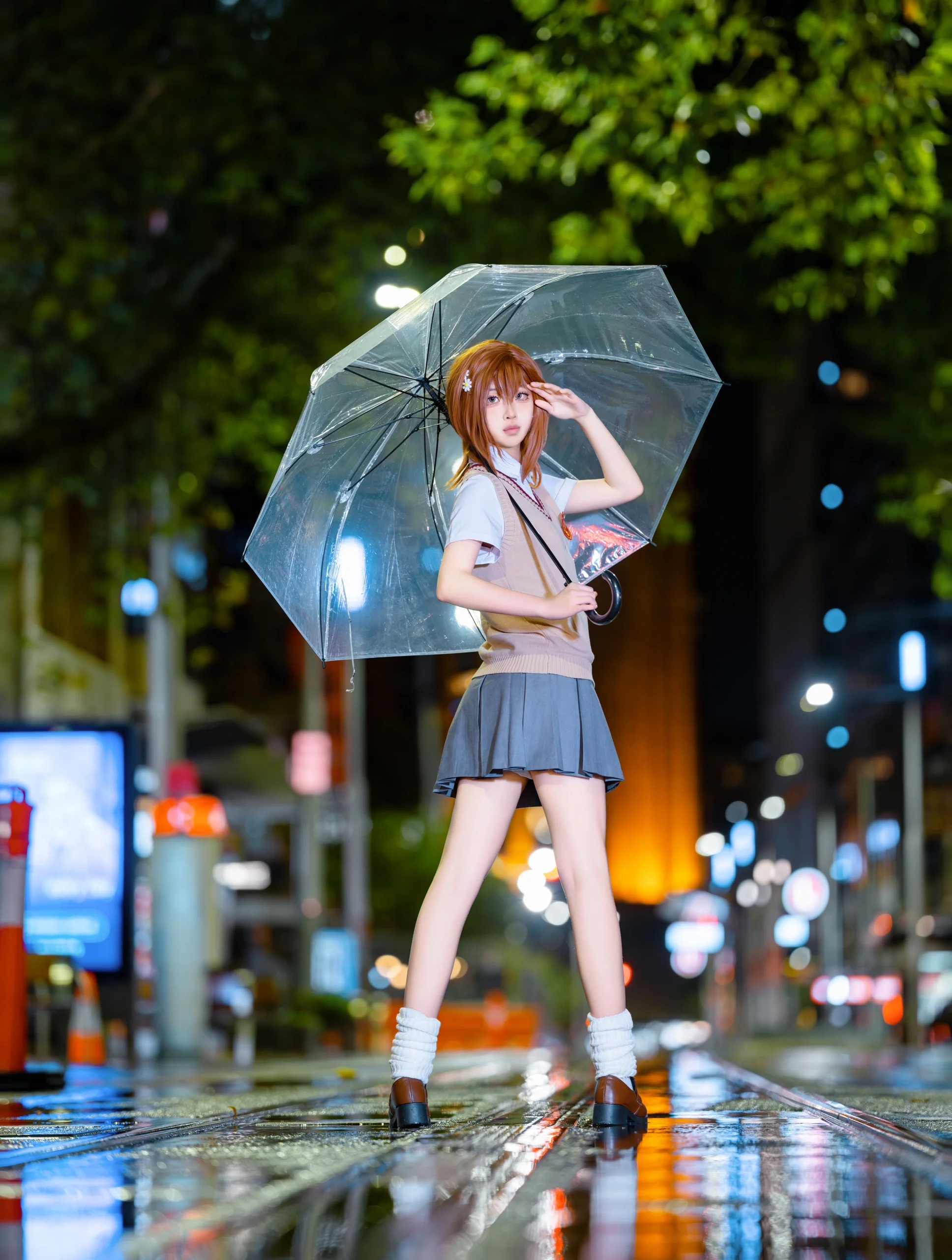 【御坂美琴cos】悉尼雨夜与某科学的超电磁炮的完美适配
