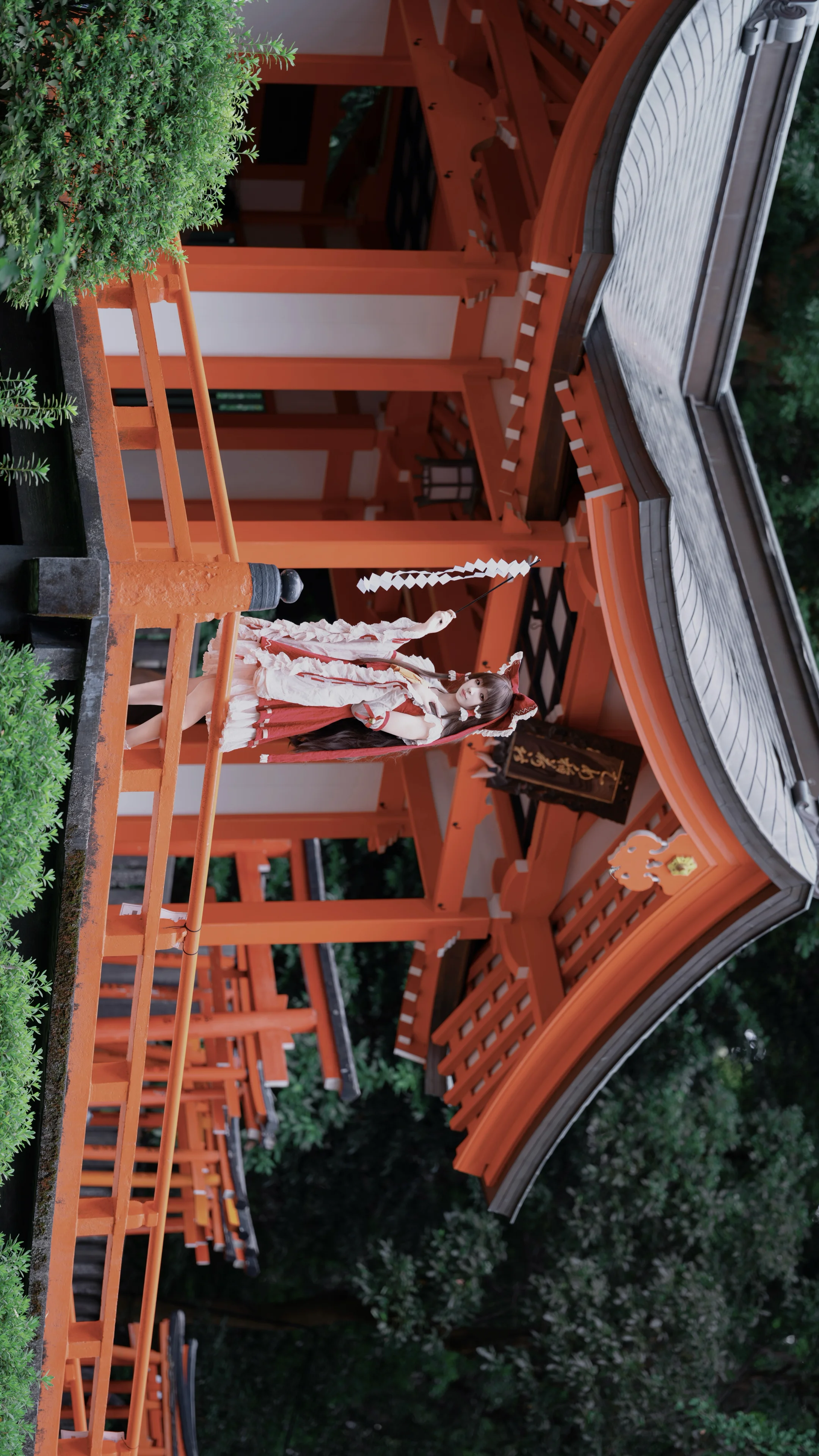 【博丽灵梦cos】根津神社的朱红鸟居与红白巫女