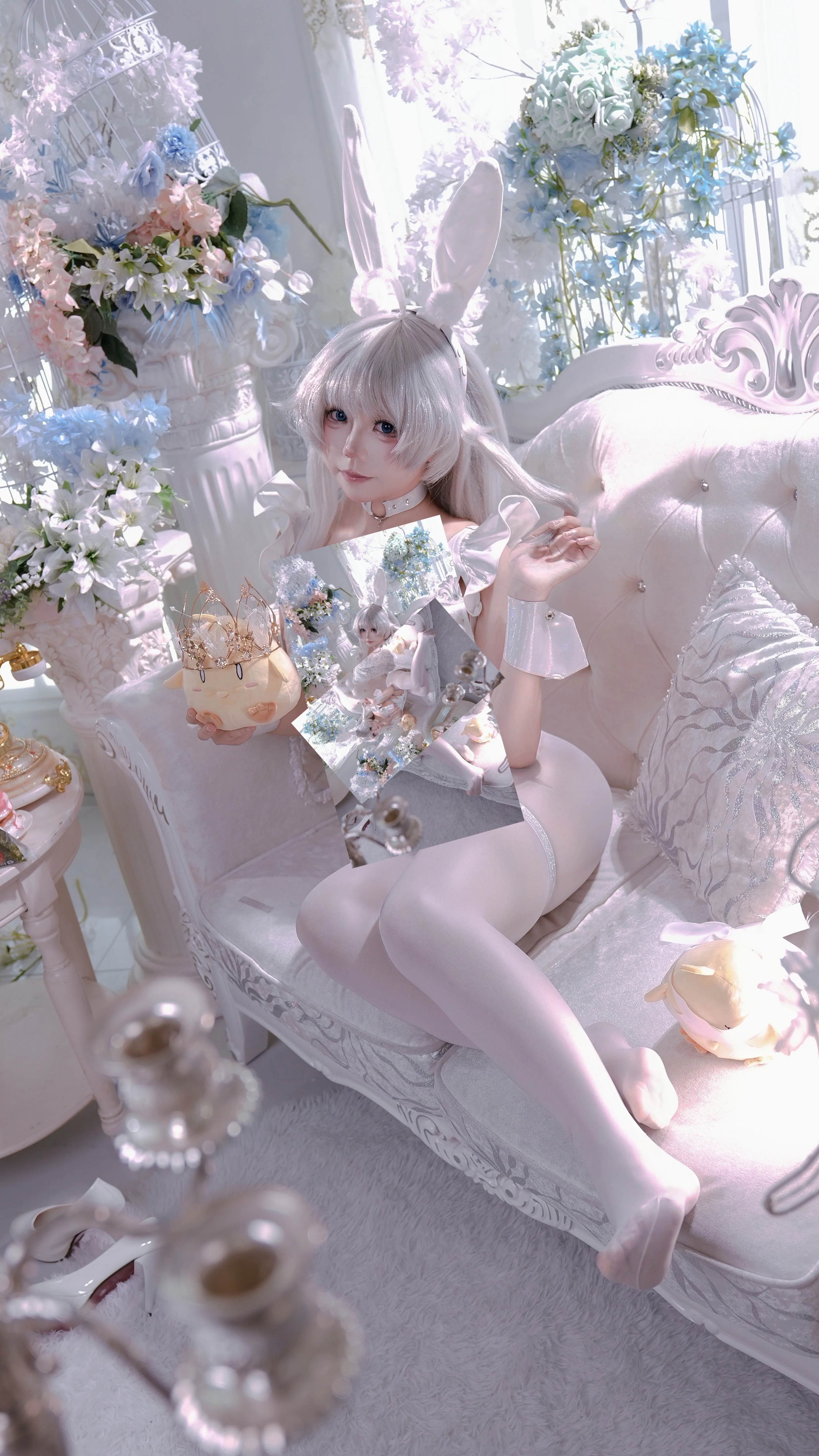 【惡毒cos】碧藍航線的慵懶白兔，悠然自得的午後時光 - 第 1 張