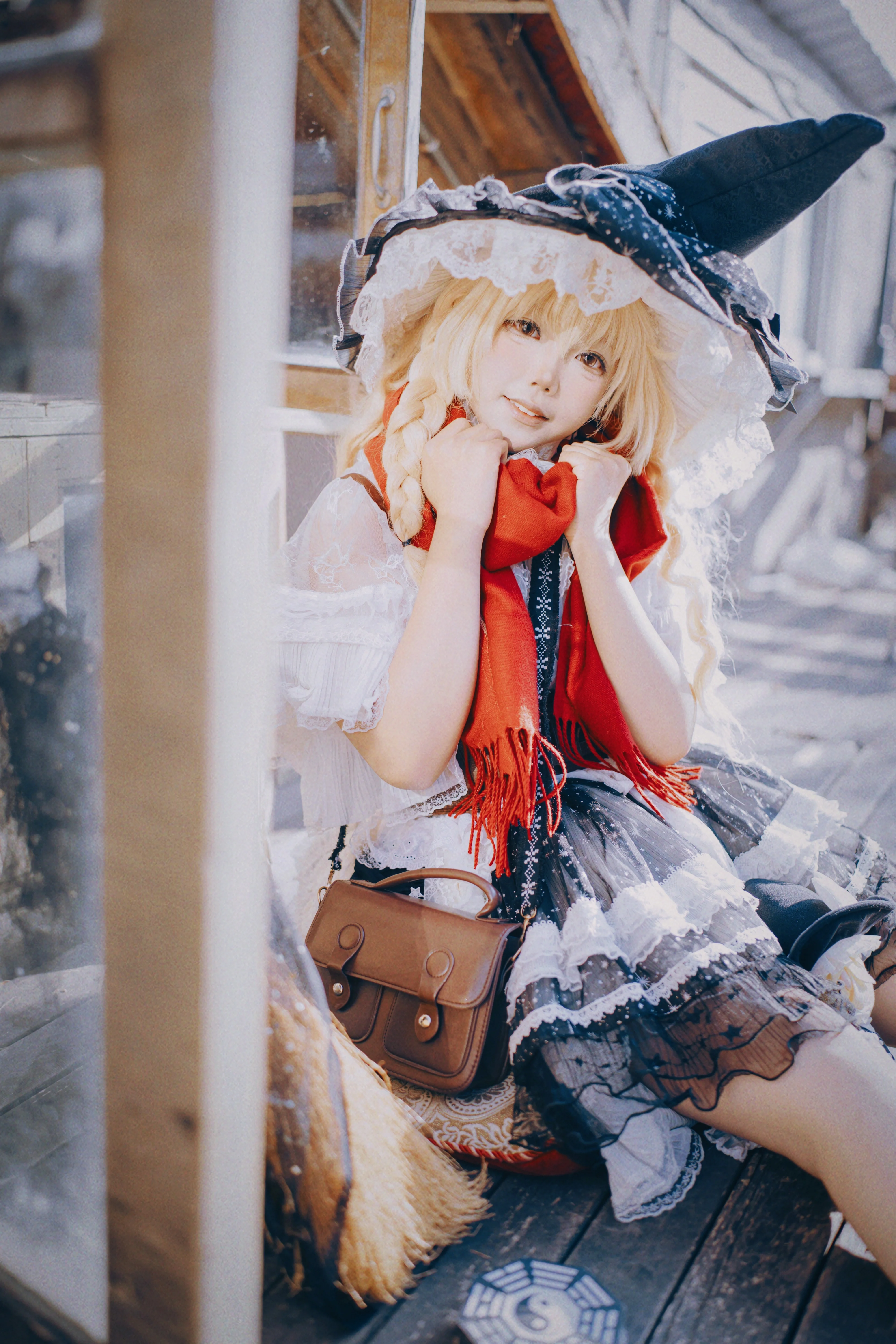 【霧雨魔理沙cos】東方project的金髮魔法使在蓬蒿劇場的跳躍時刻 - 第 3 張