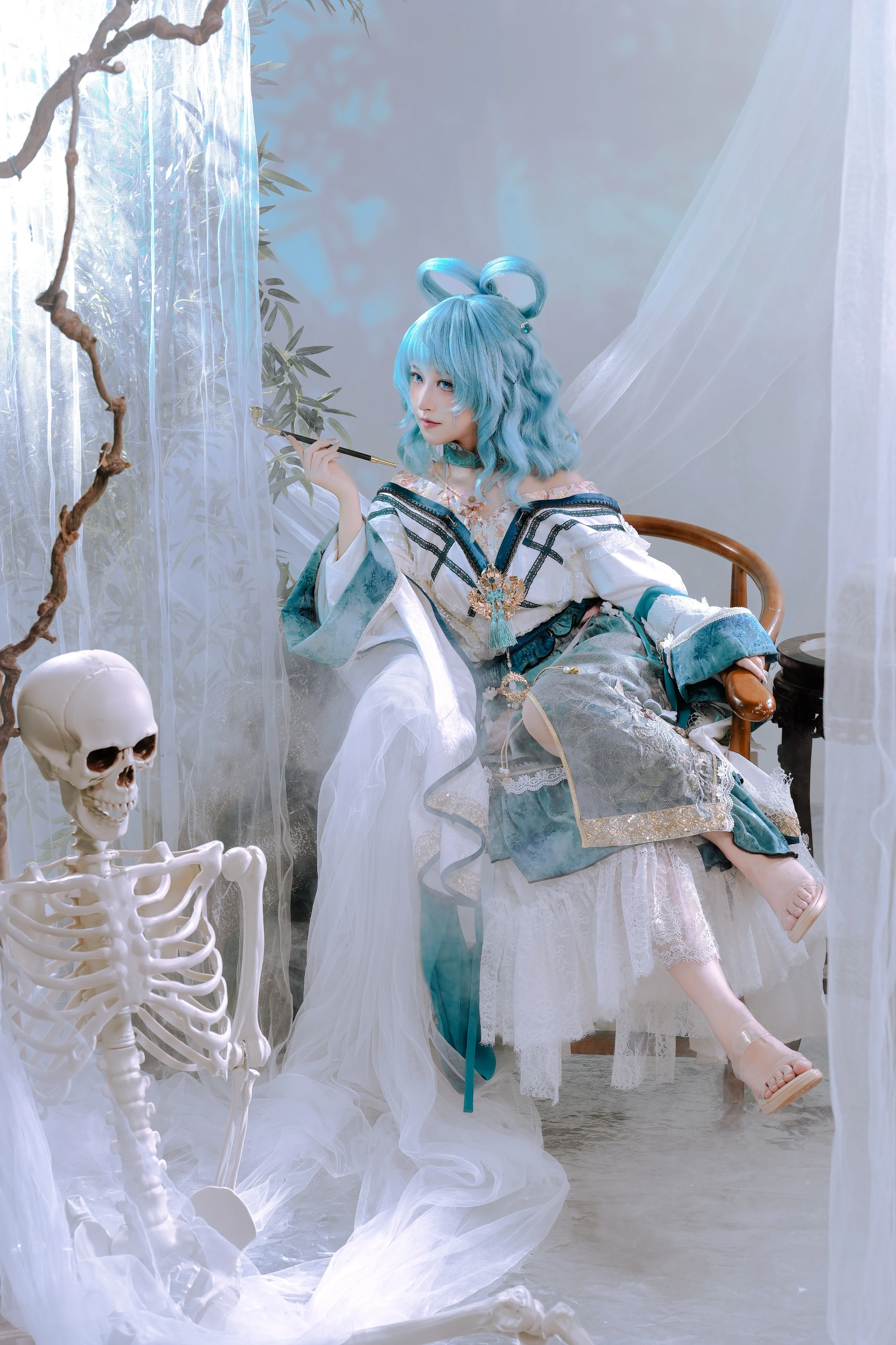 【霍青娥cos】东方神灵庙中的青娥娘娘，仙气与诡秘并存 - 第 1 张