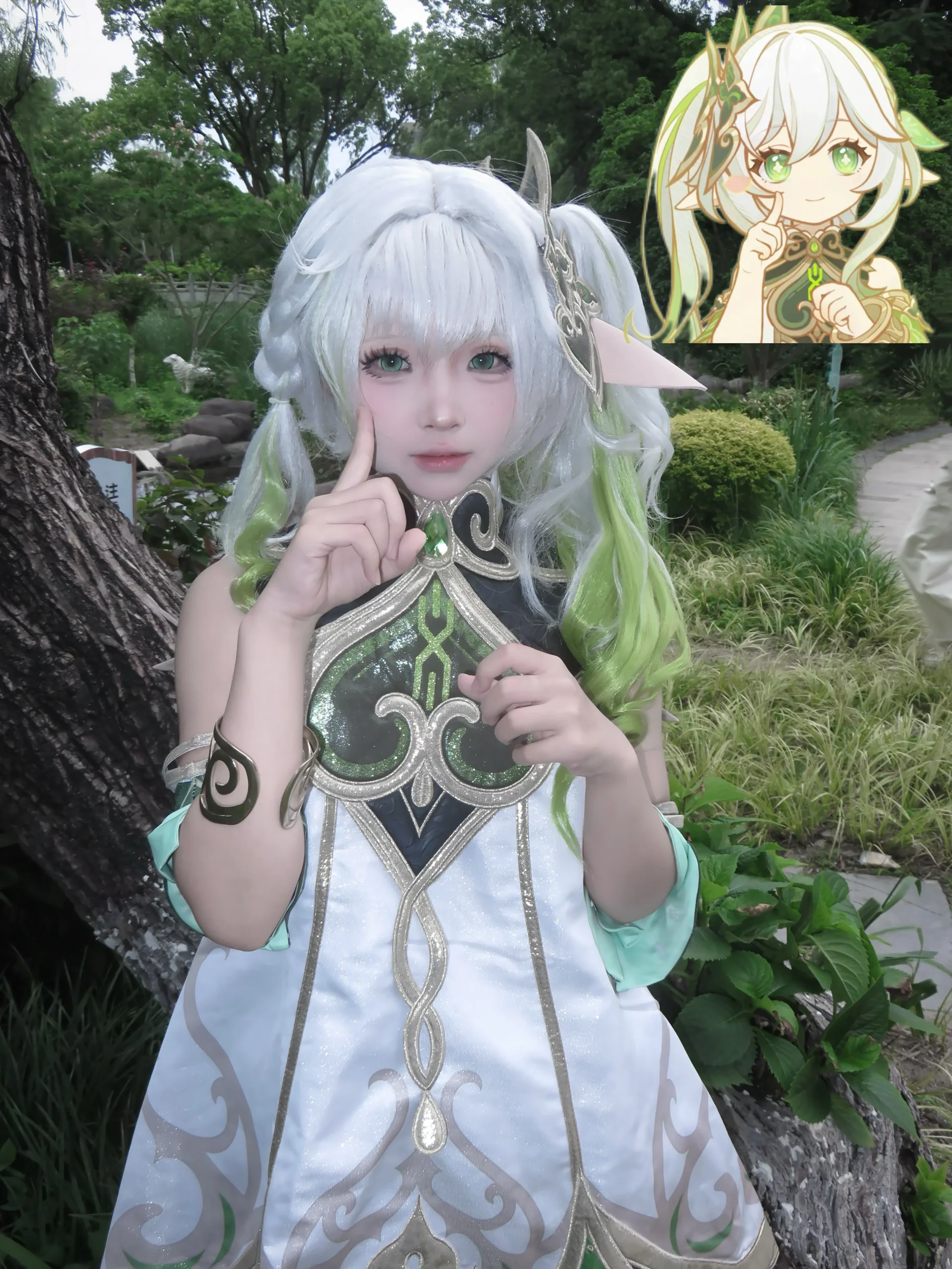 【纳西妲cos】须弥的智慧与温柔，定格在草叶的晨光里
