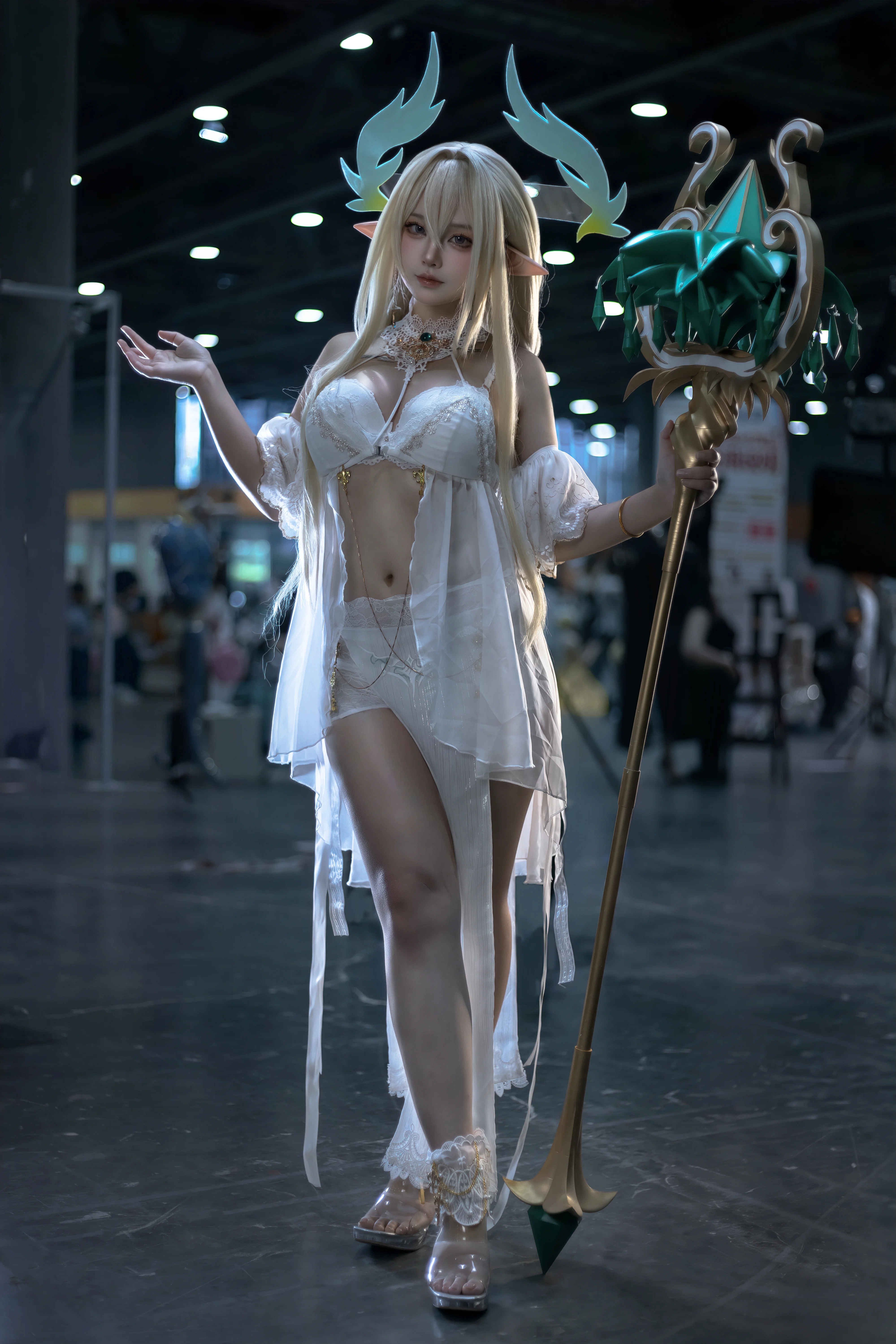 【金狮cos】碧蓝航线白纱精灵，这套装备真的很有氛围感 - 第 2 张