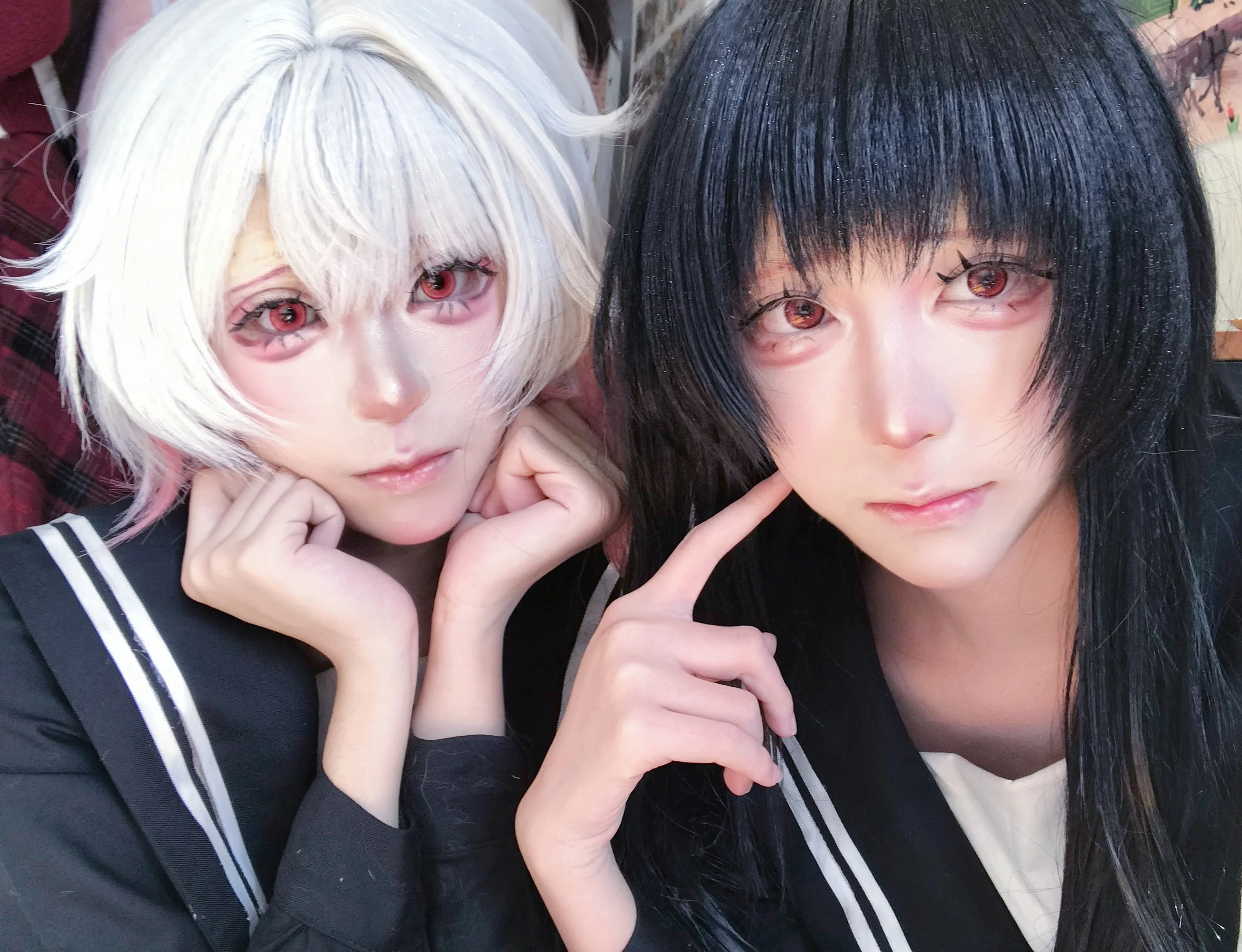 [Hiiro Nikaidou and Ema Sakuraba cosplay] Magical Girl's Witch Trial: A Cool Moment on the Stairs - Image 1