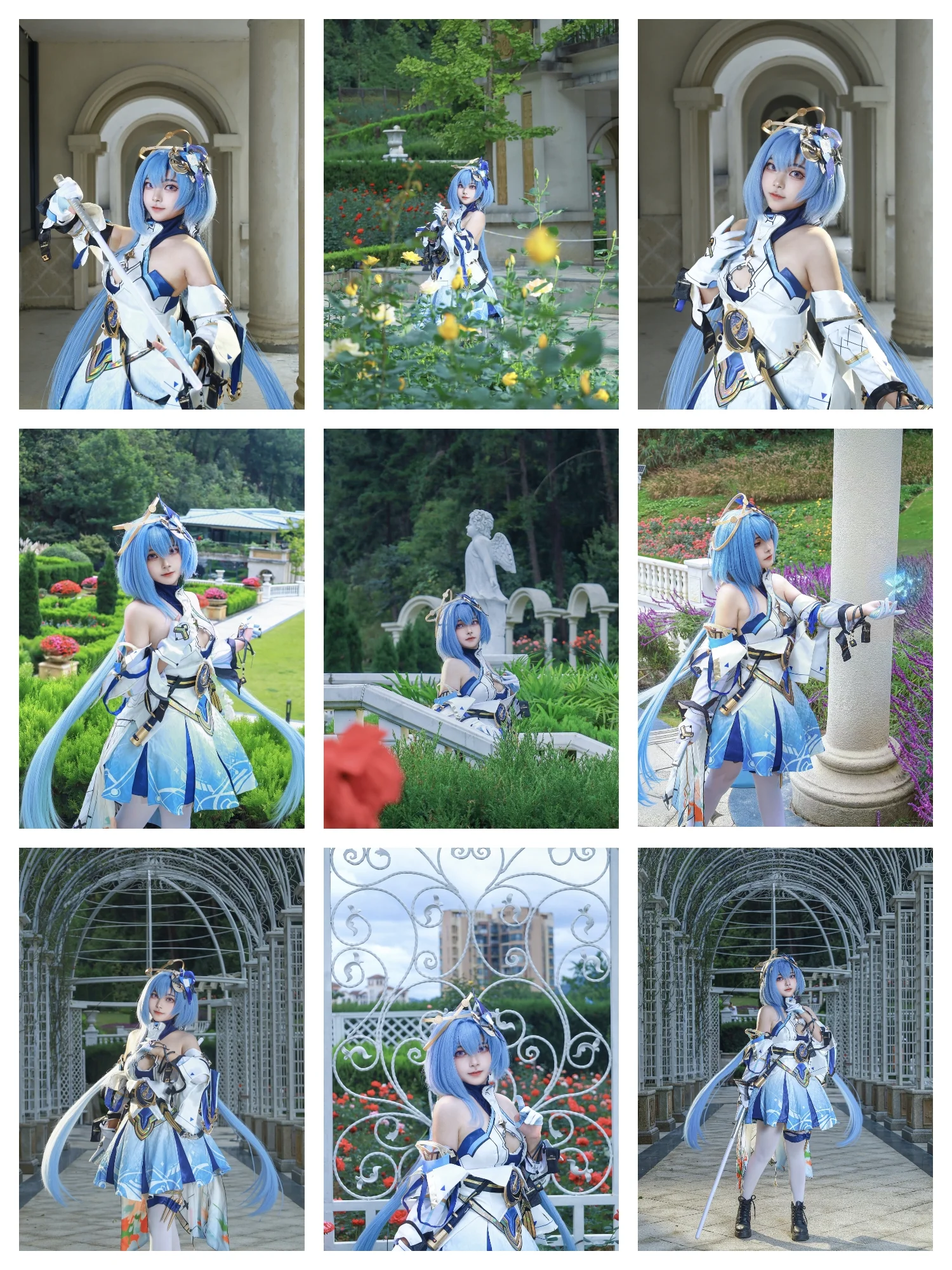 【格蕾修cos】天行·绘星之卷，在花园中感受星光与微风 - 第 1 张