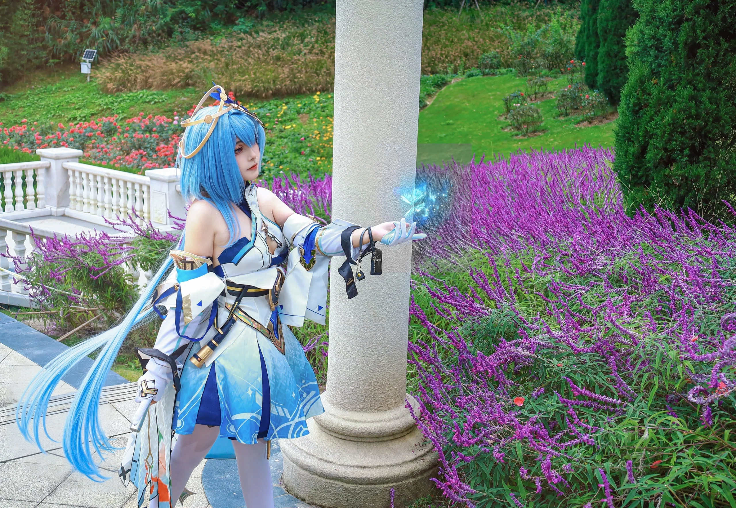 【格蕾修cos】天行·绘星之卷，在花园中感受星光与微风 - 第 7 张