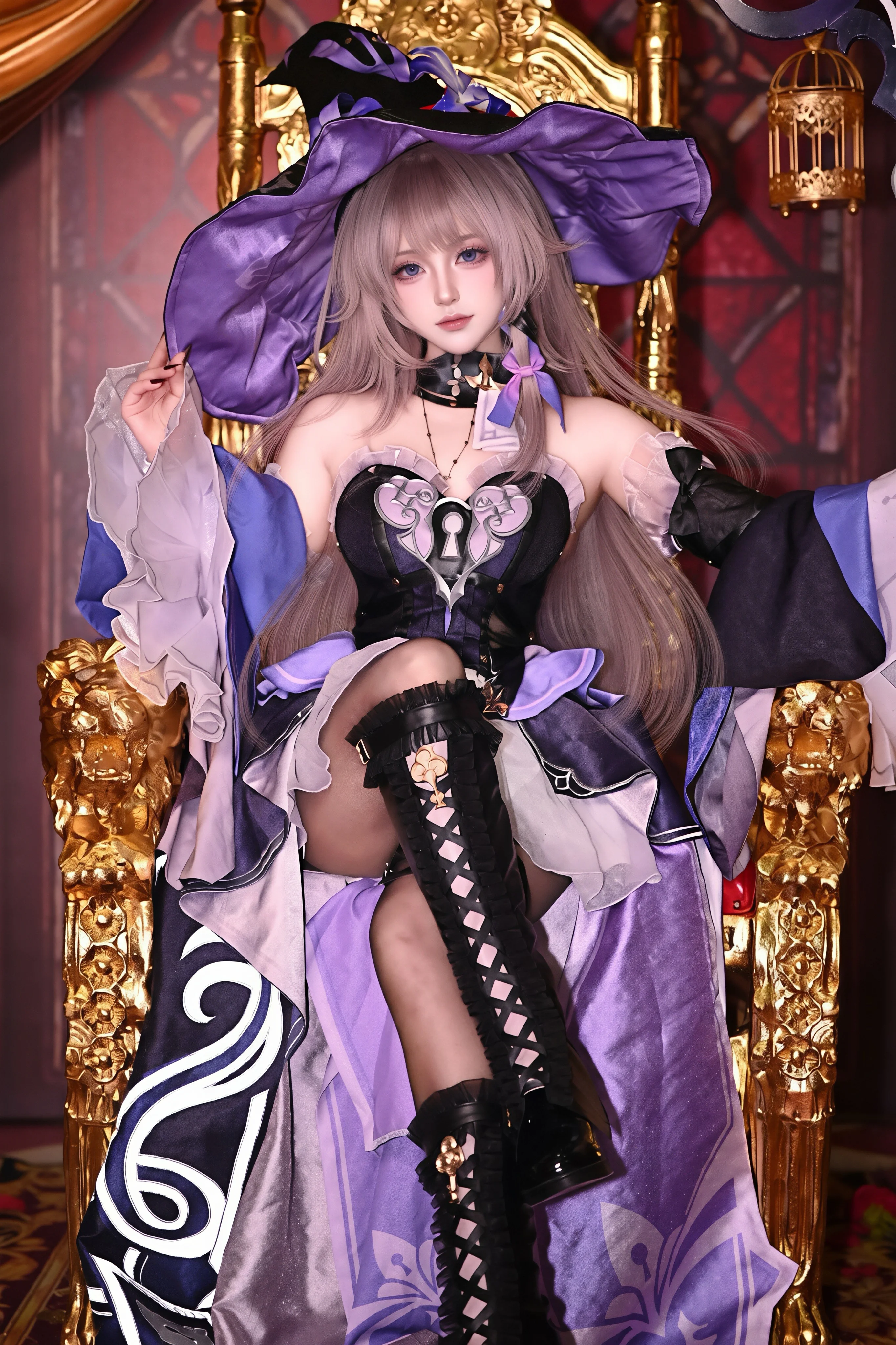 【大黑塔cos】崩坏星穹铁道紫色魔法师的华丽瞬间