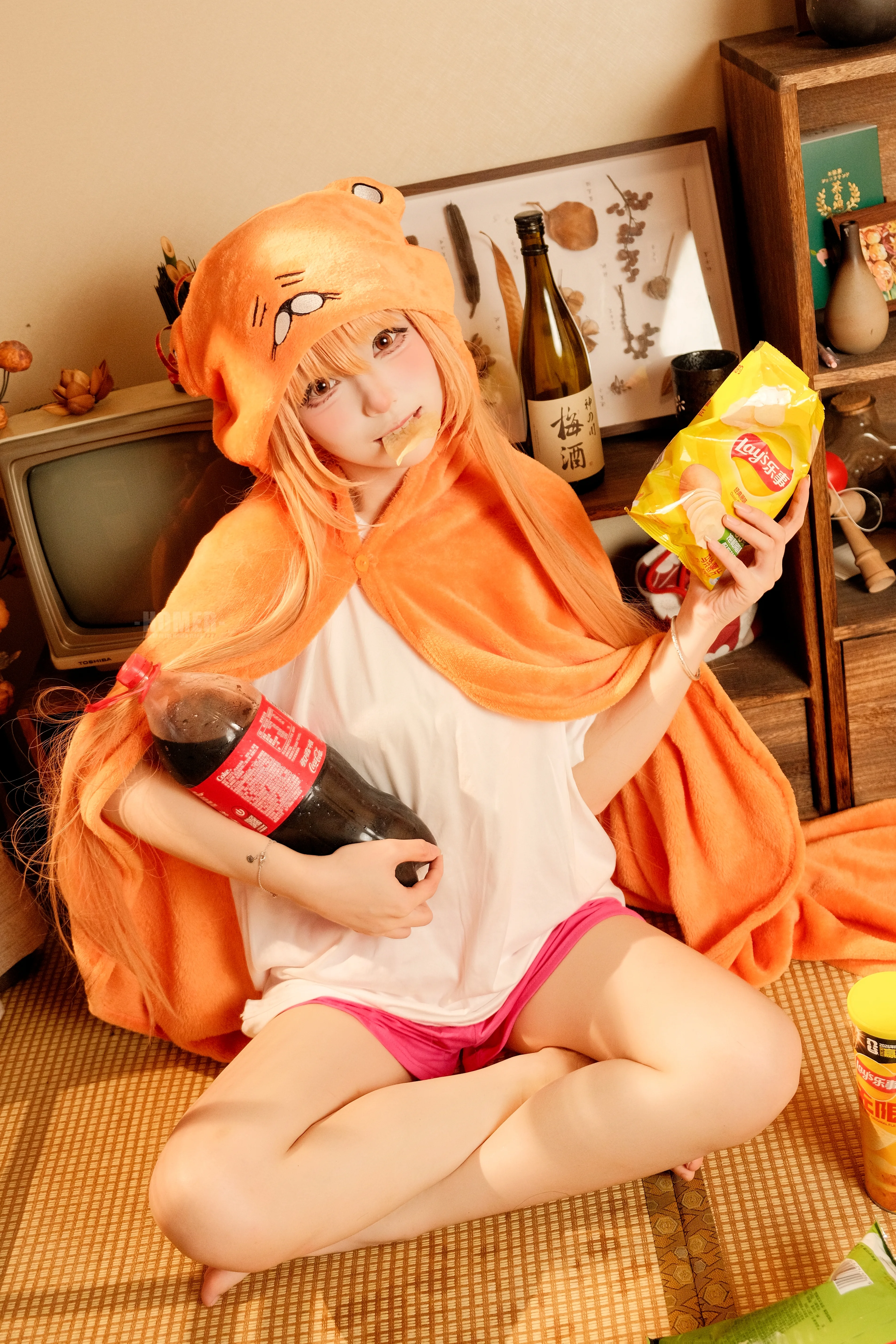 [Umaru cosplay] The Ultimate Slacking of Himouto! Umaru-chan: Eating, Drinking, and Having Fun During Daily life at home - Image 6