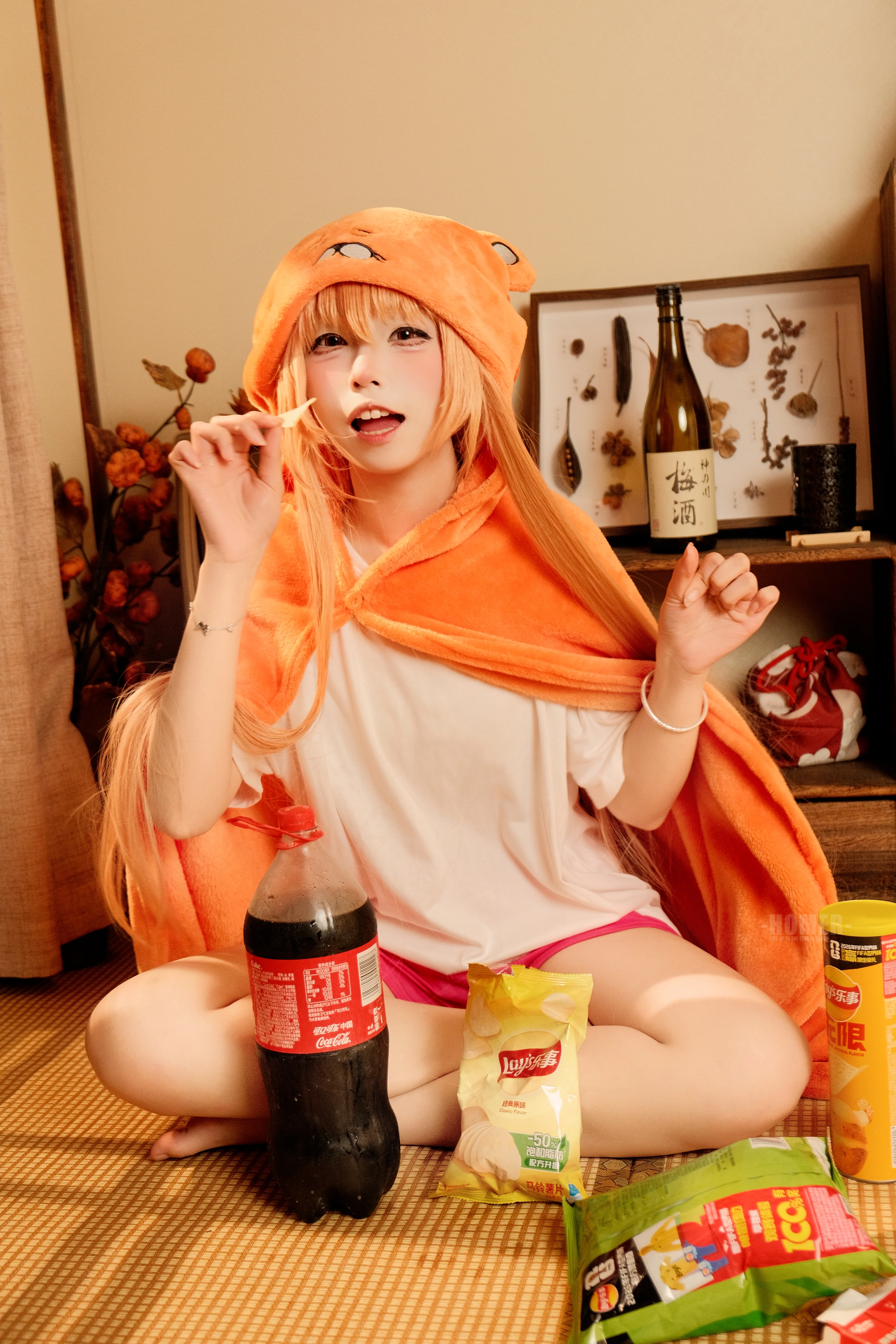[Umaru cosplay] The Ultimate Slacking of Himouto! Umaru-chan: Eating, Drinking, and Having Fun During Daily life at home - Image 7