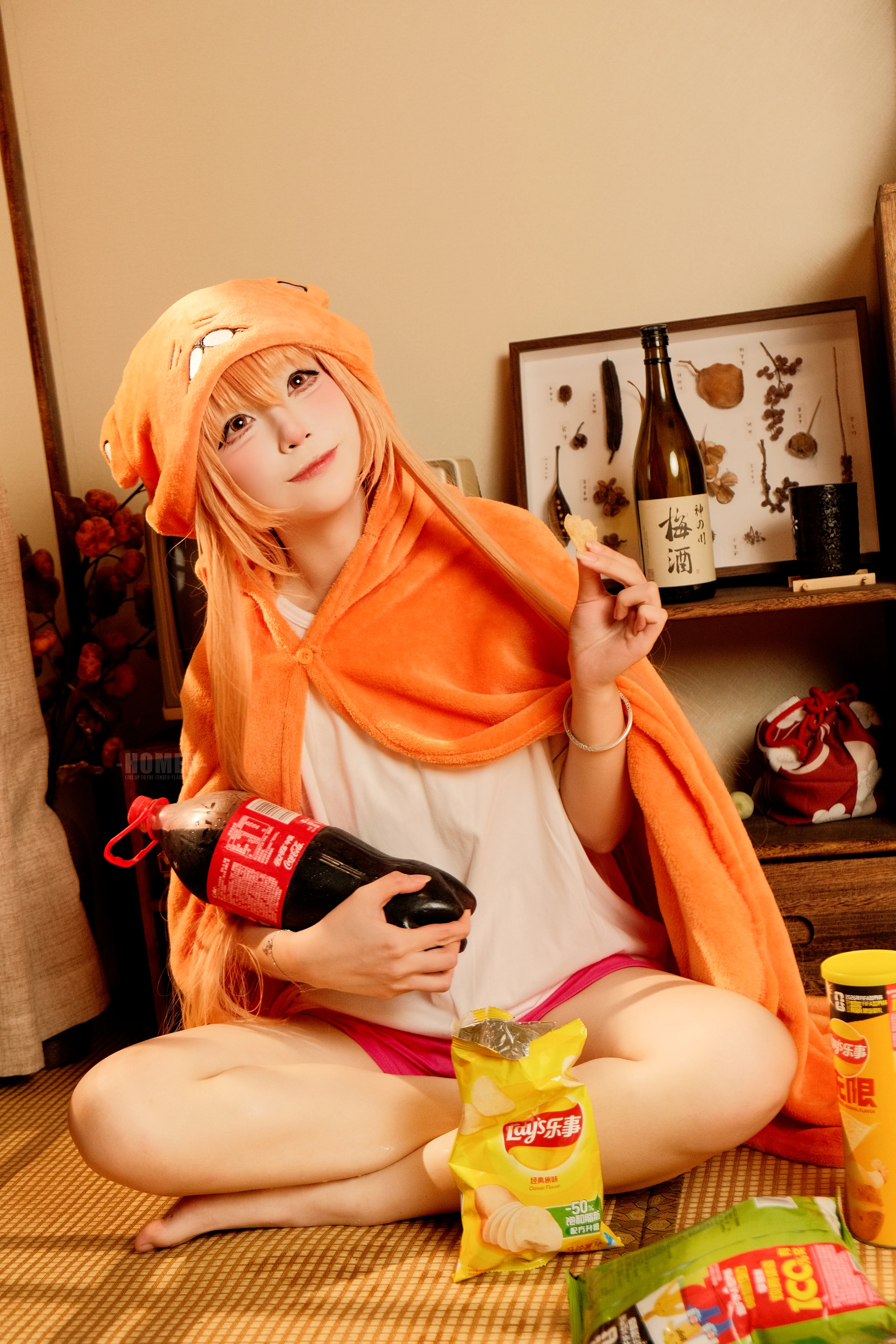 [Umaru cosplay] The Ultimate Slacking of Himouto! Umaru-chan: Eating, Drinking, and Having Fun During Daily life at home - Image 8
