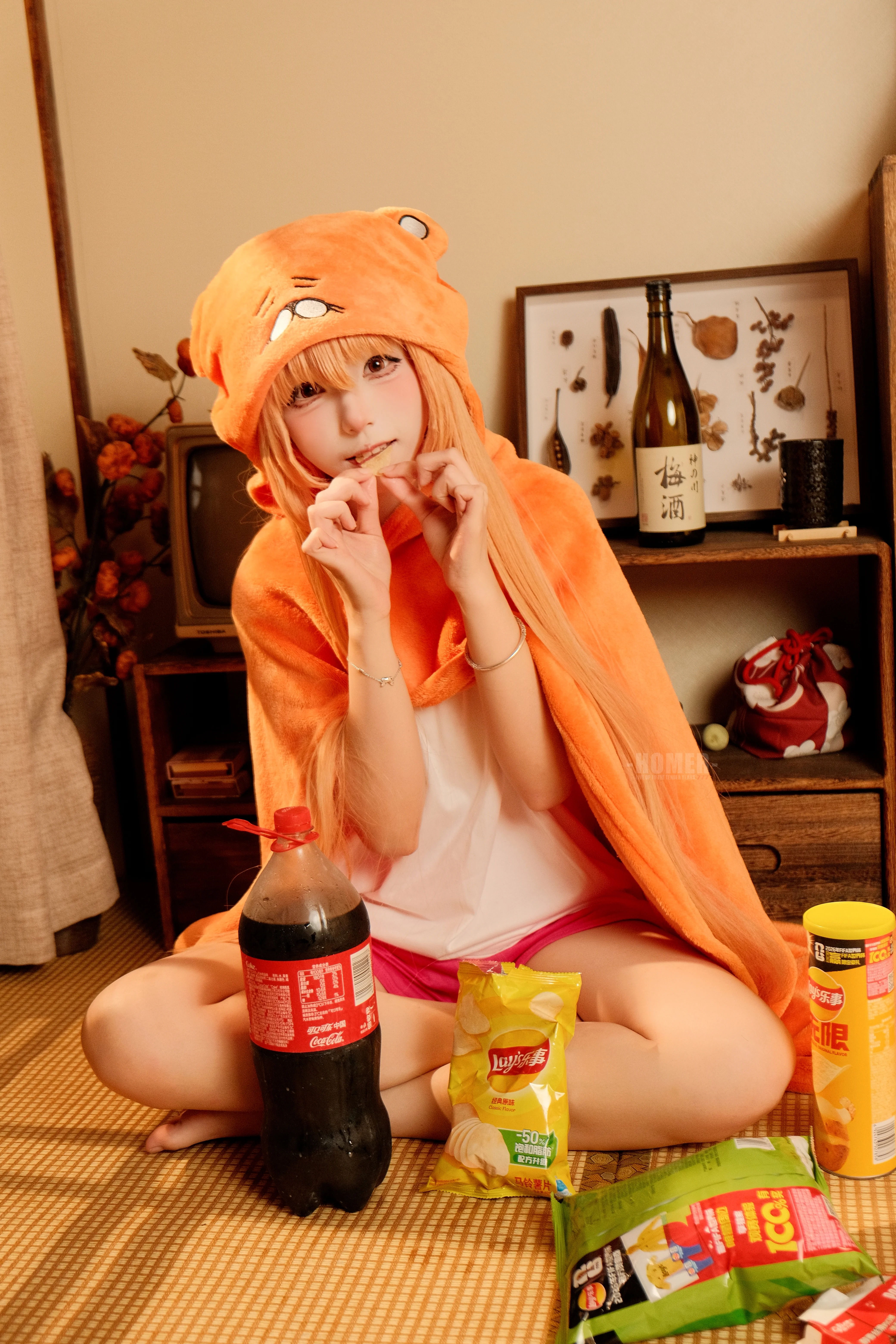 [Umaru cosplay] The Ultimate Slacking of Himouto! Umaru-chan: Eating, Drinking, and Having Fun During Daily life at home - Image 9