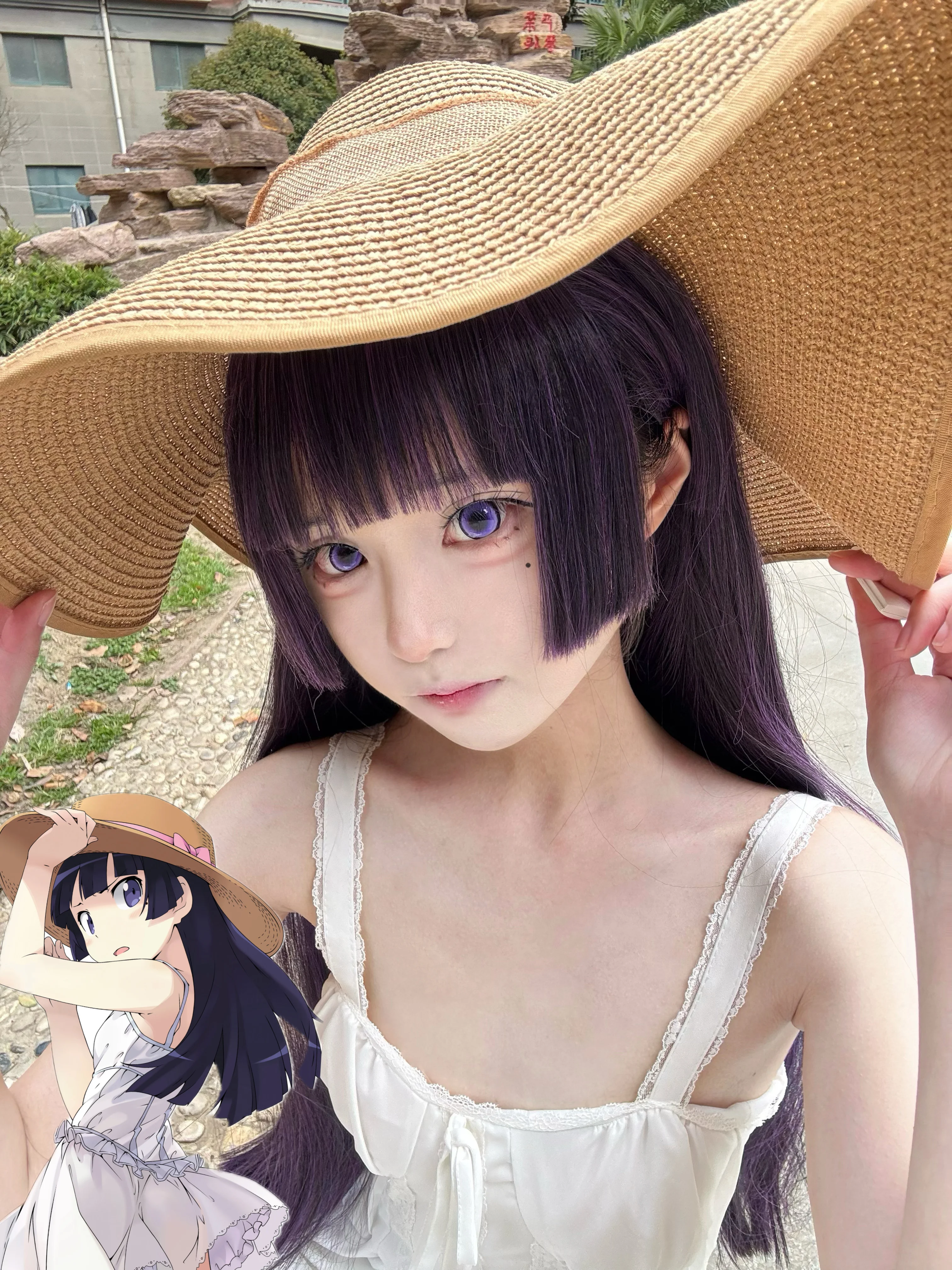 【五更琉璃cos】俺妹黑猫的夏日白裙慵懒时刻