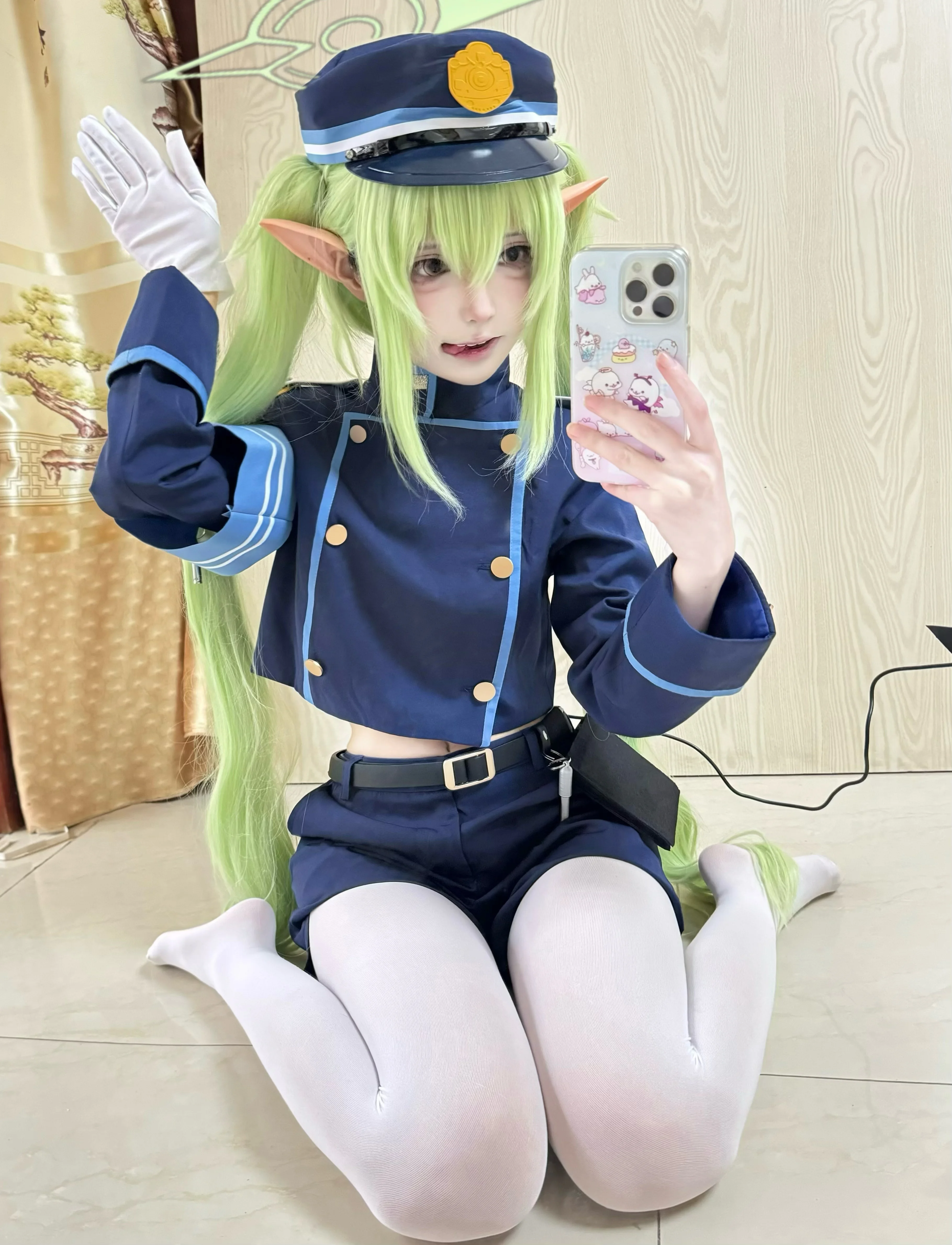 【橘ノゾミ コスプレ】ブルーアーカイブのハイランド双子制服、こだわりのメイク・ヘアでキャラクターの細部を再現