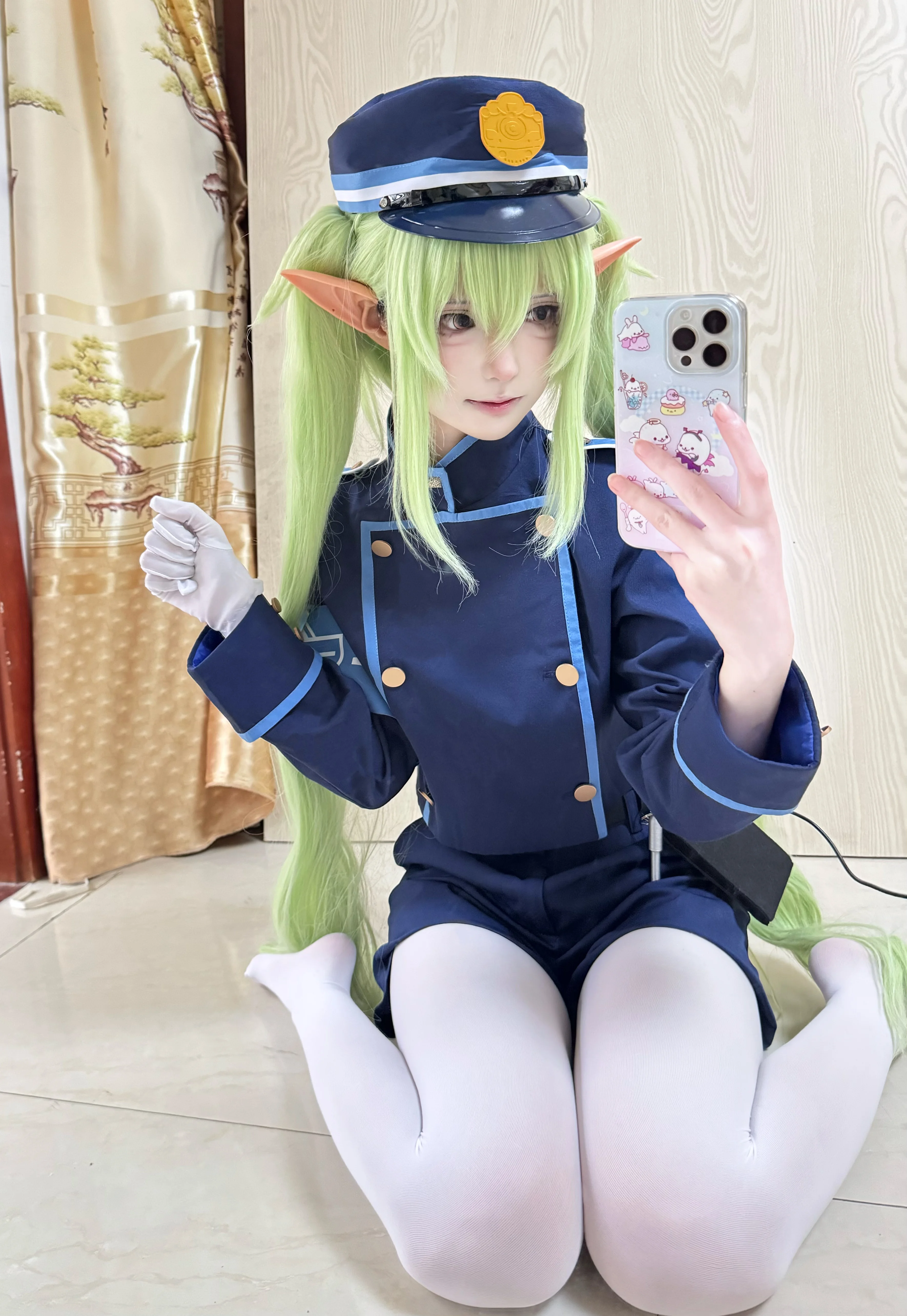 【橘望cos】蔚蓝档案铁道双子制服，用精修妆造还原角色细节 - 第 2 张