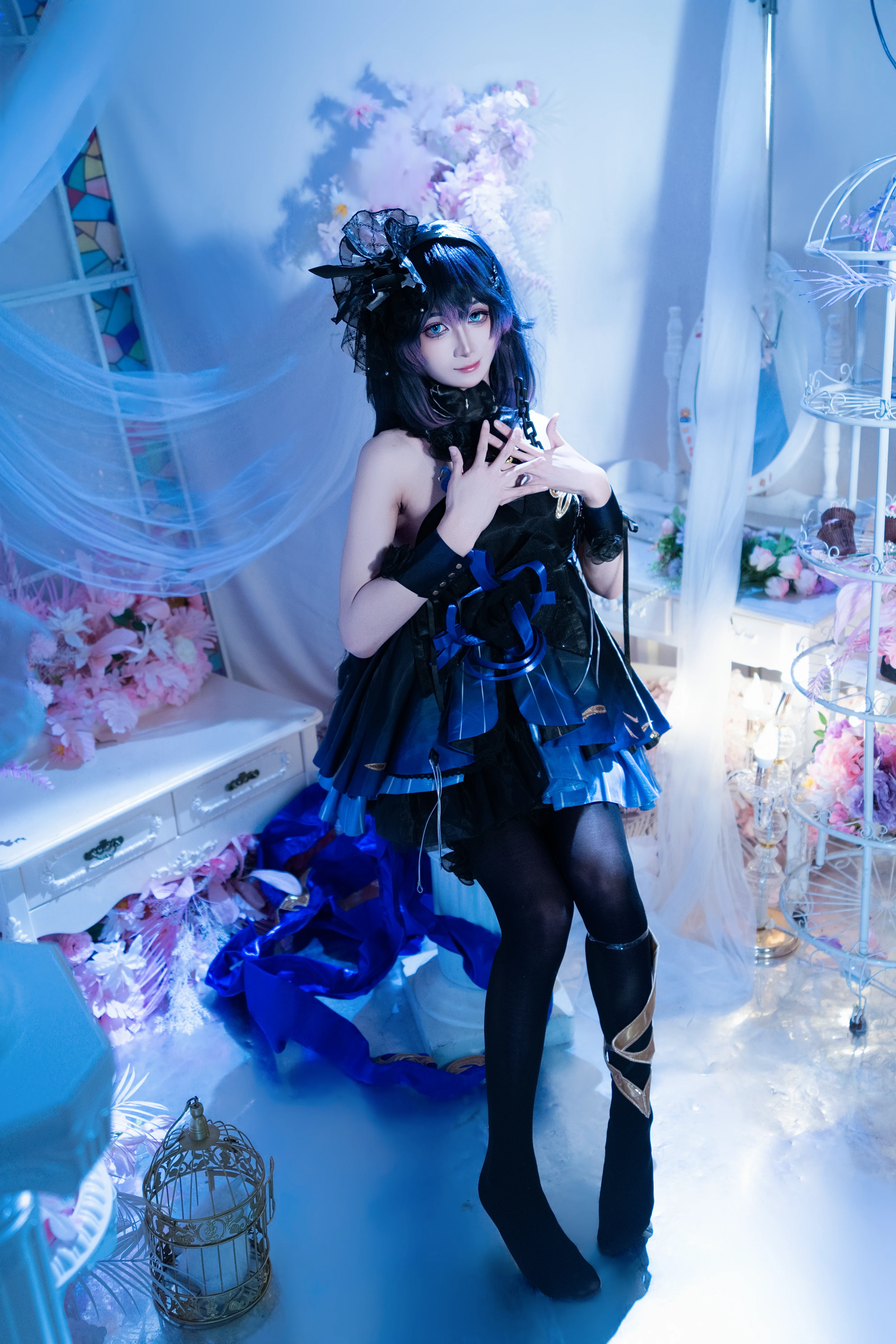 【希儿cos】崩坏3死生之律者栖于永夜，深蓝幻境下的夜之镰 - 第 7 张
