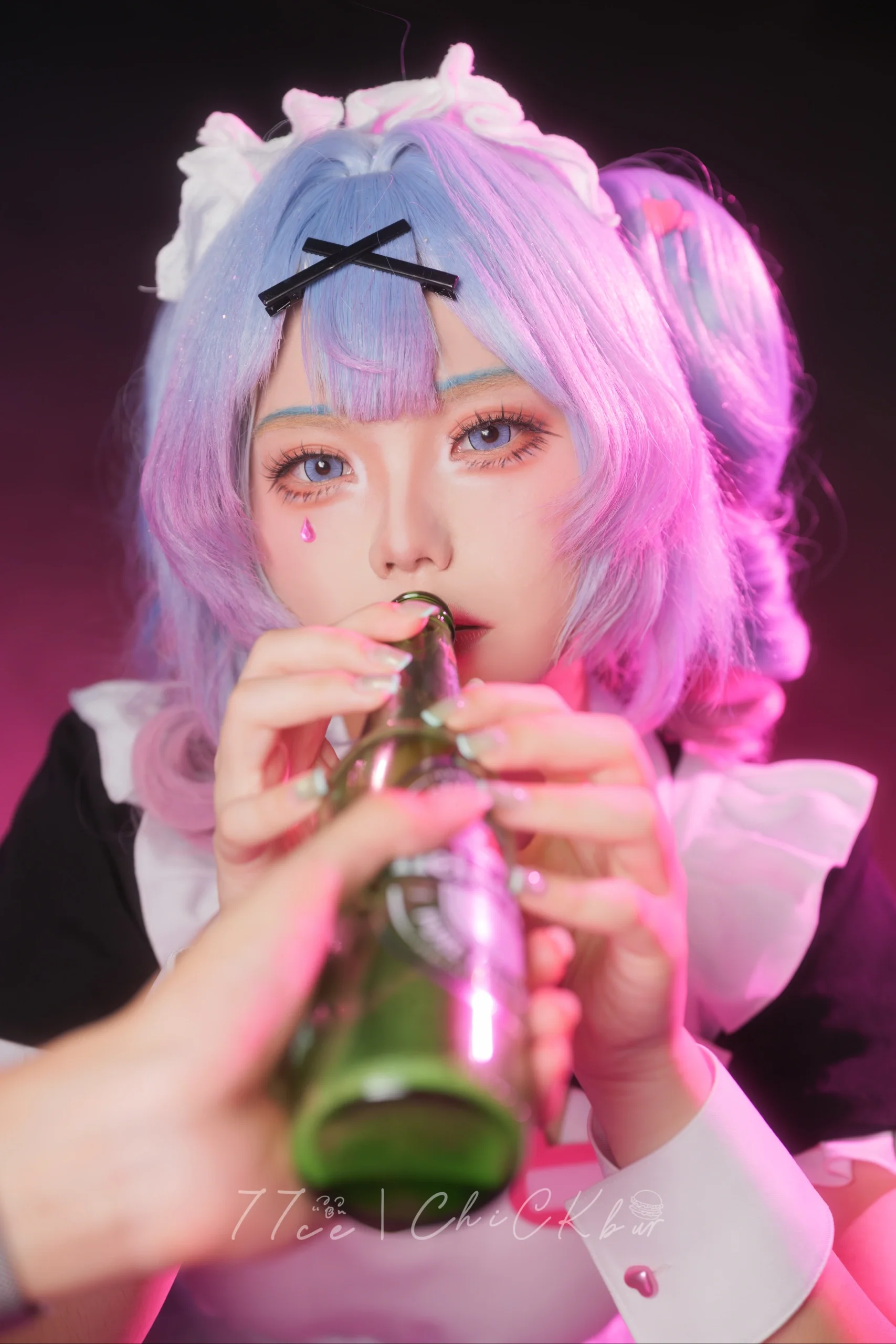 【初音未来cos】兔子洞女仆装，坏孩子可是要受到惩罚的～ - 第 3 张