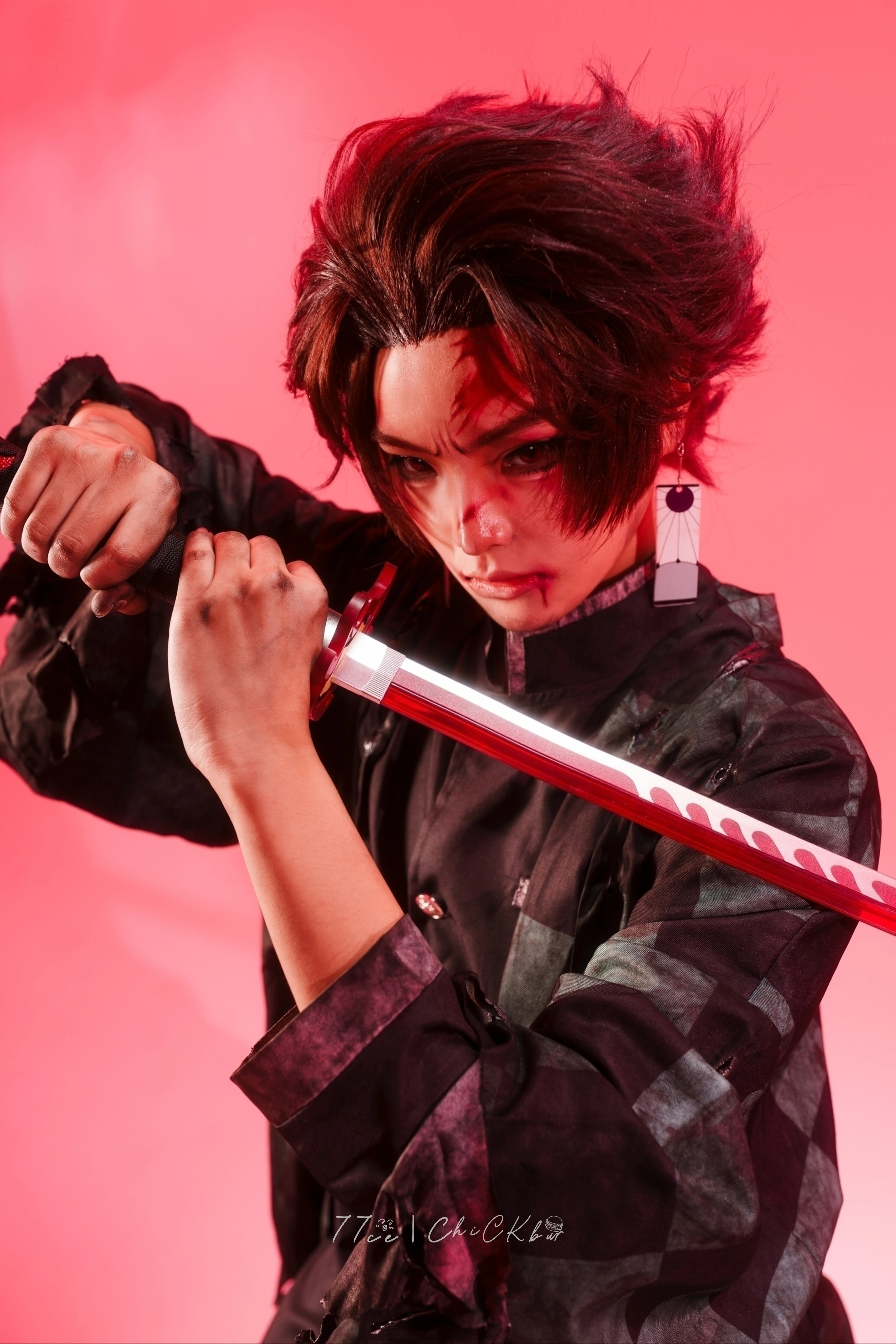 【炭治郎cos】縱使我身形俱滅，也定將惡鬼斬殺 - 第 1 張