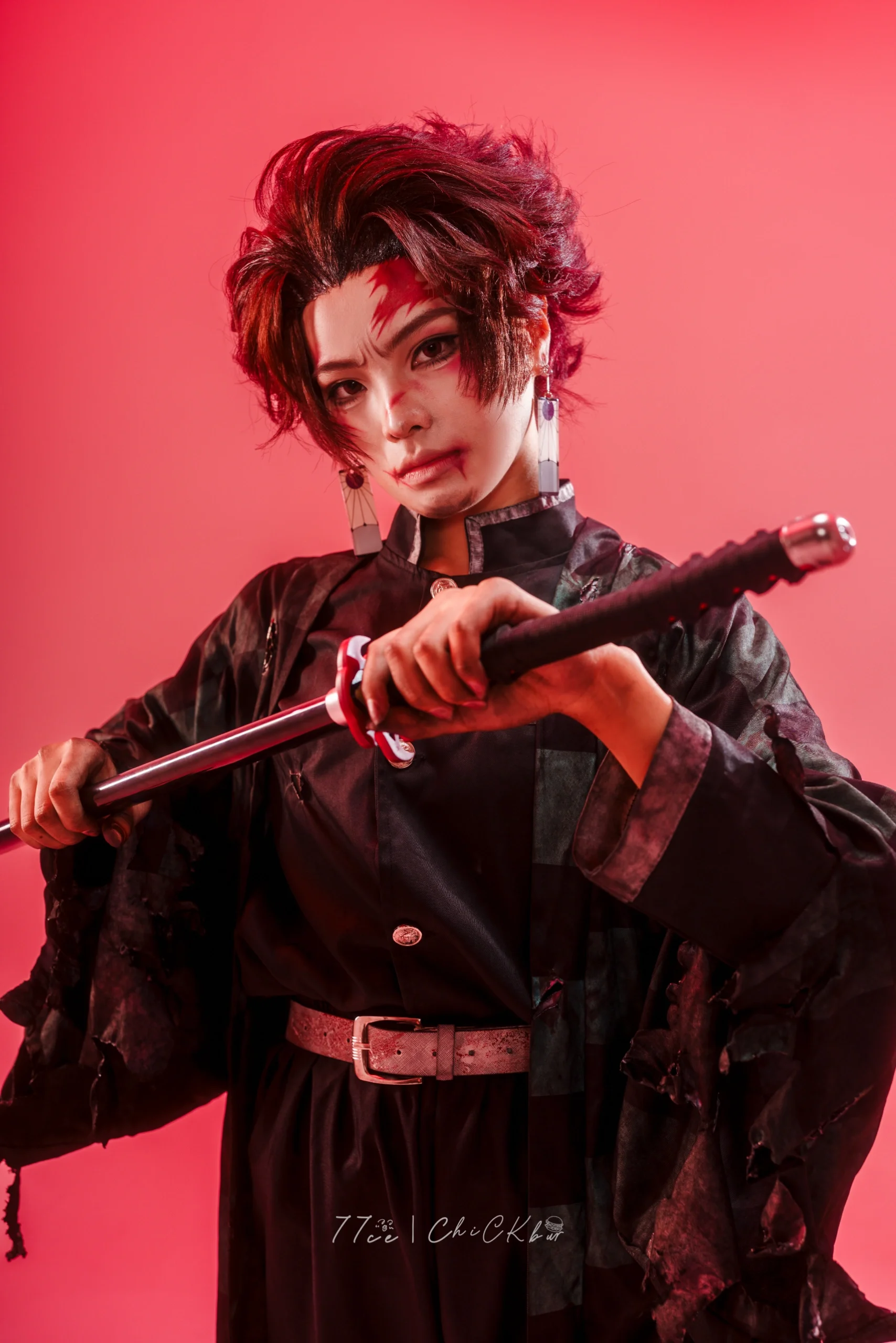 【炭治郎cos】縱使我身形俱滅，也定將惡鬼斬殺 - 第 2 張