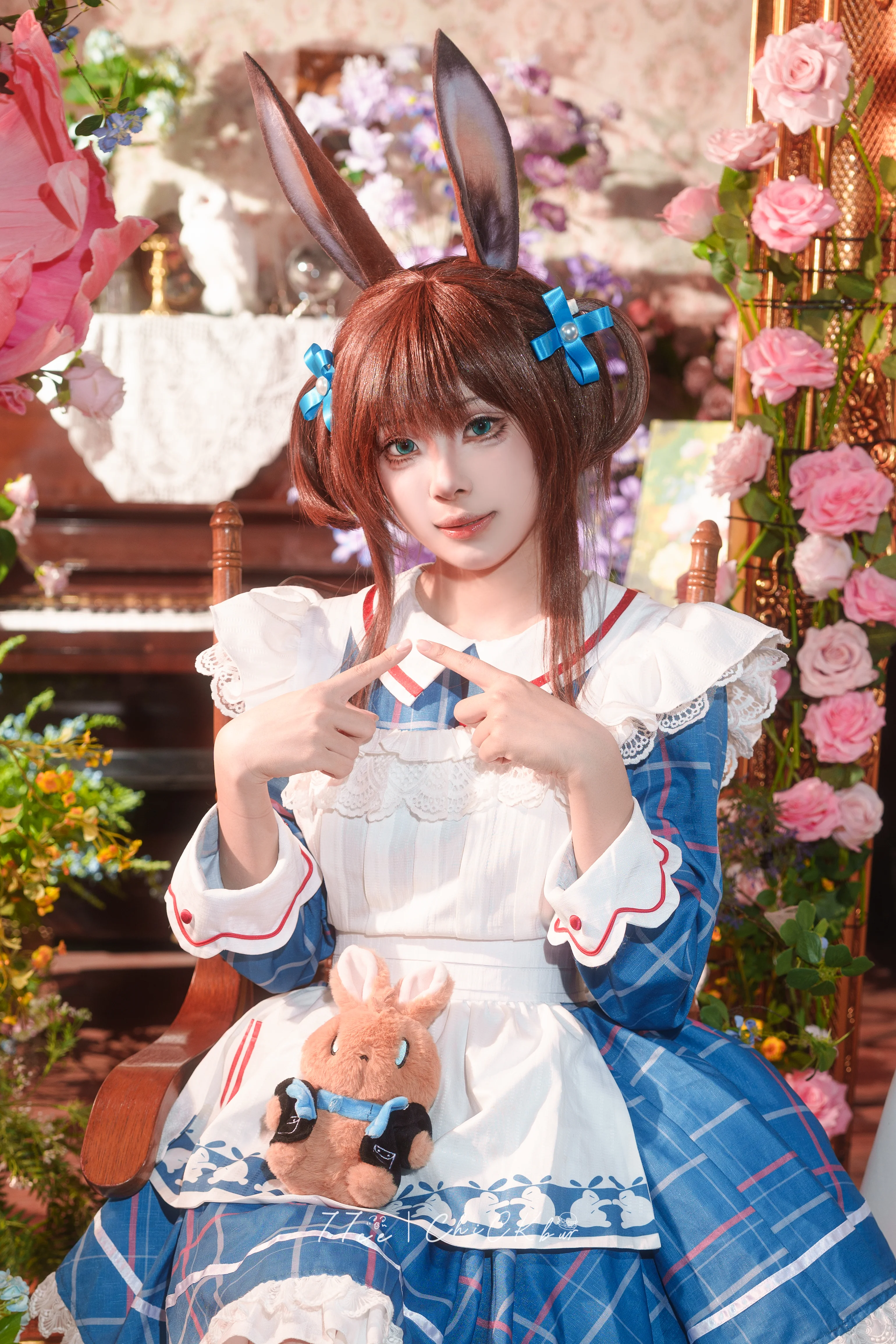 【阿米娅cos】明日方舟少女的童话兔兔正片分享