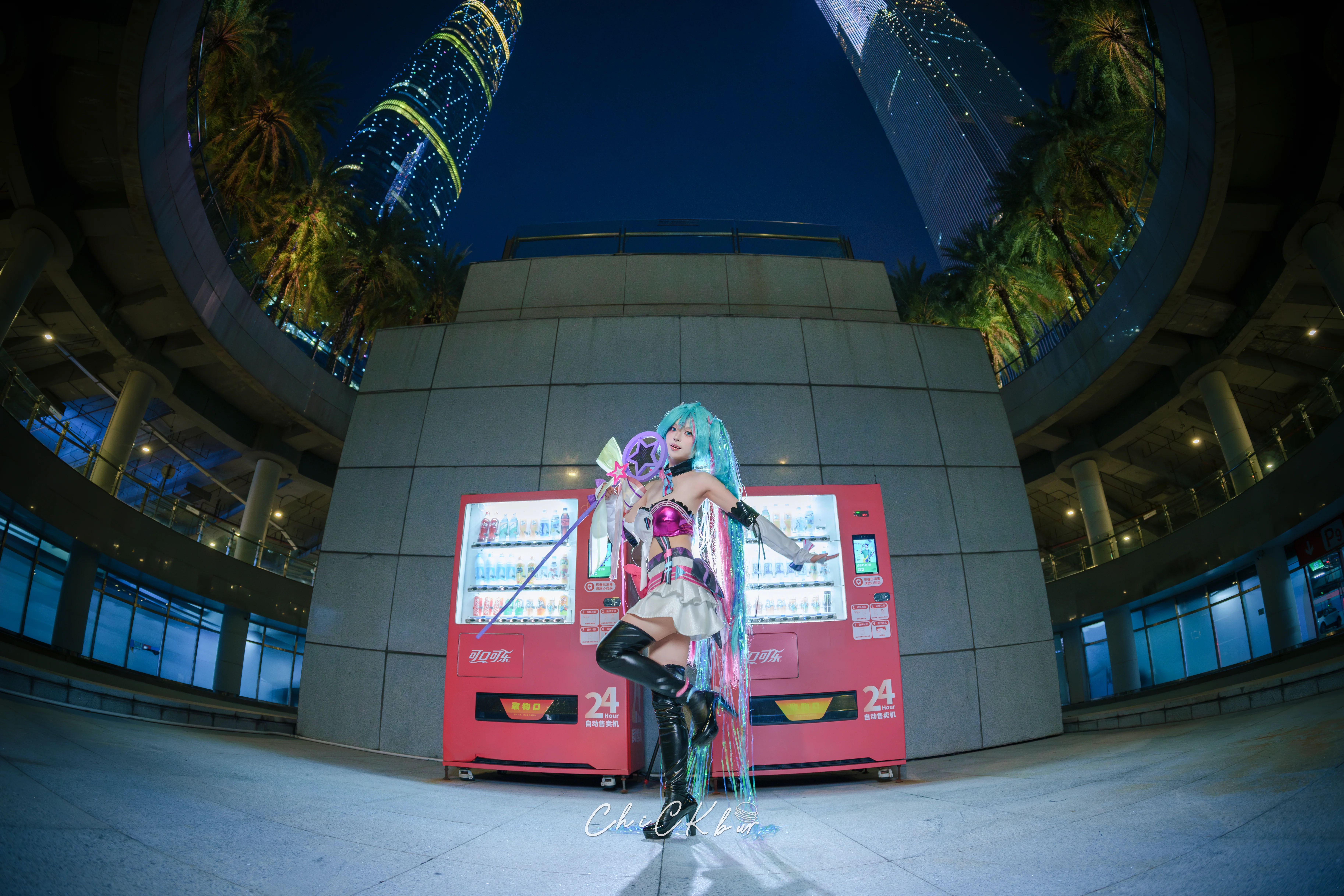 【初音未来cos】喵斯快跑联动，初始之音响彻未来 - 第 2 张