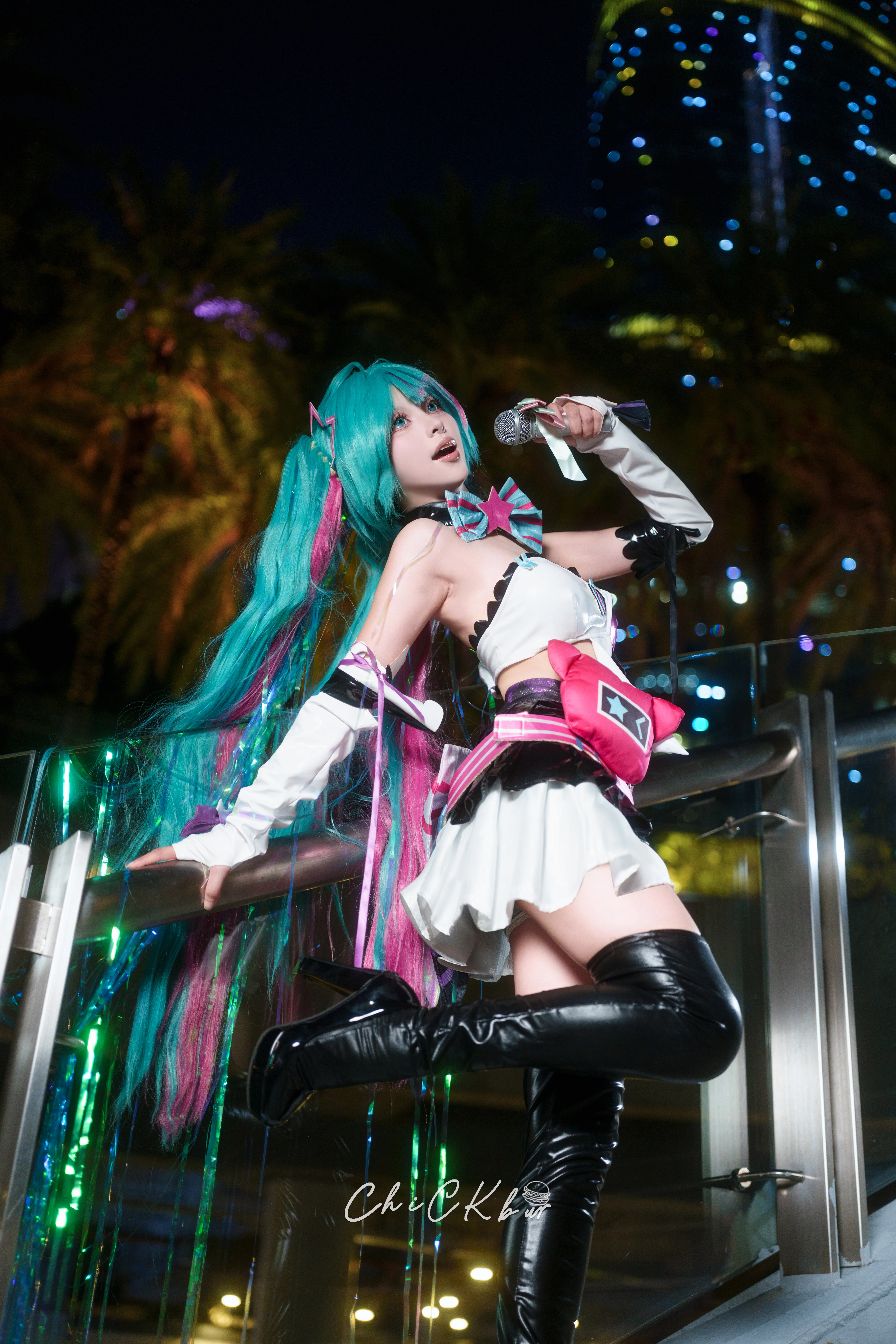 【初音未来cos】喵斯快跑联动，初始之音响彻未来