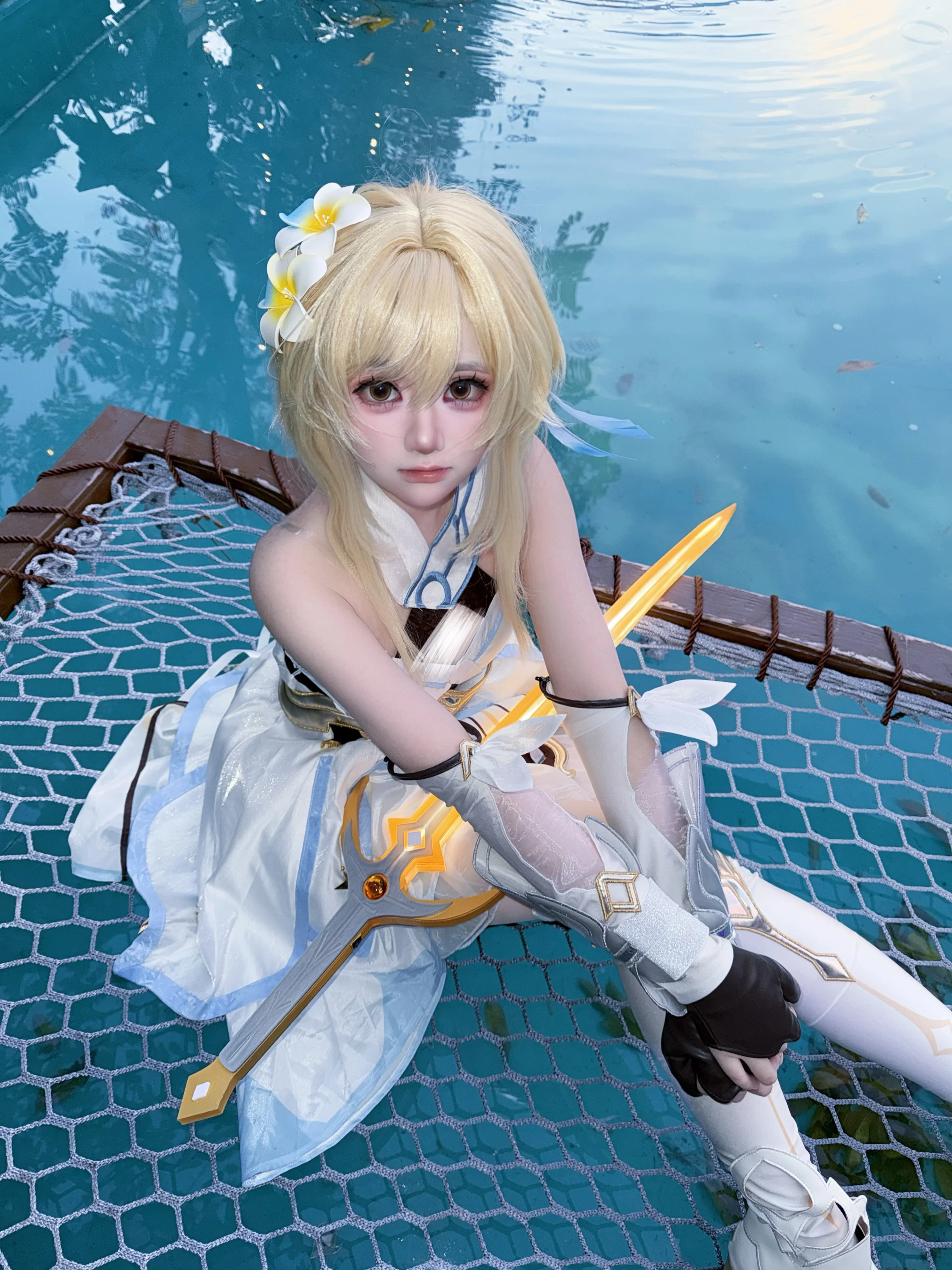 【荧cos】原神旅行者的水边诗意 - 第 1 张