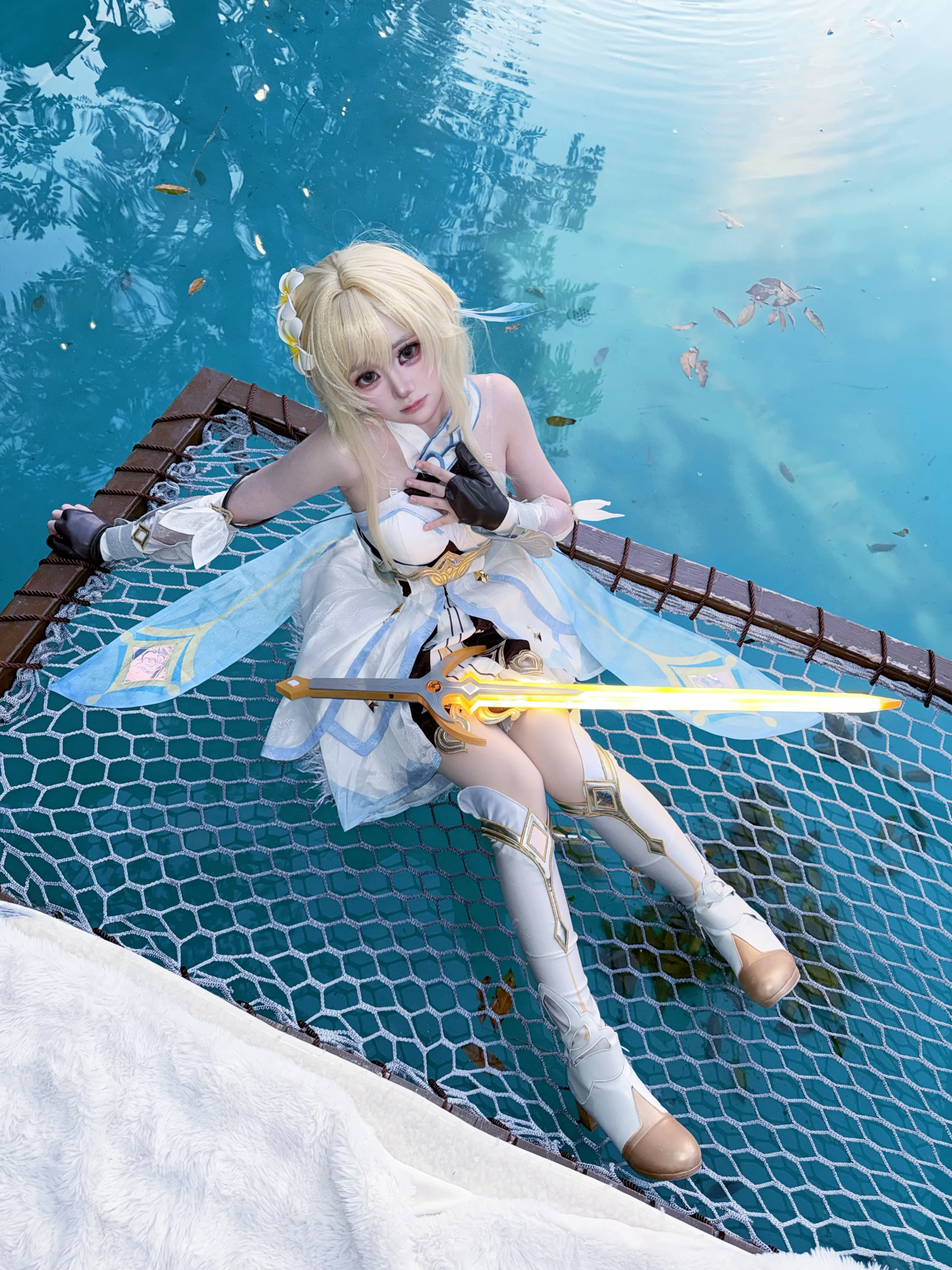 【荧cos】原神旅行者的水边诗意
