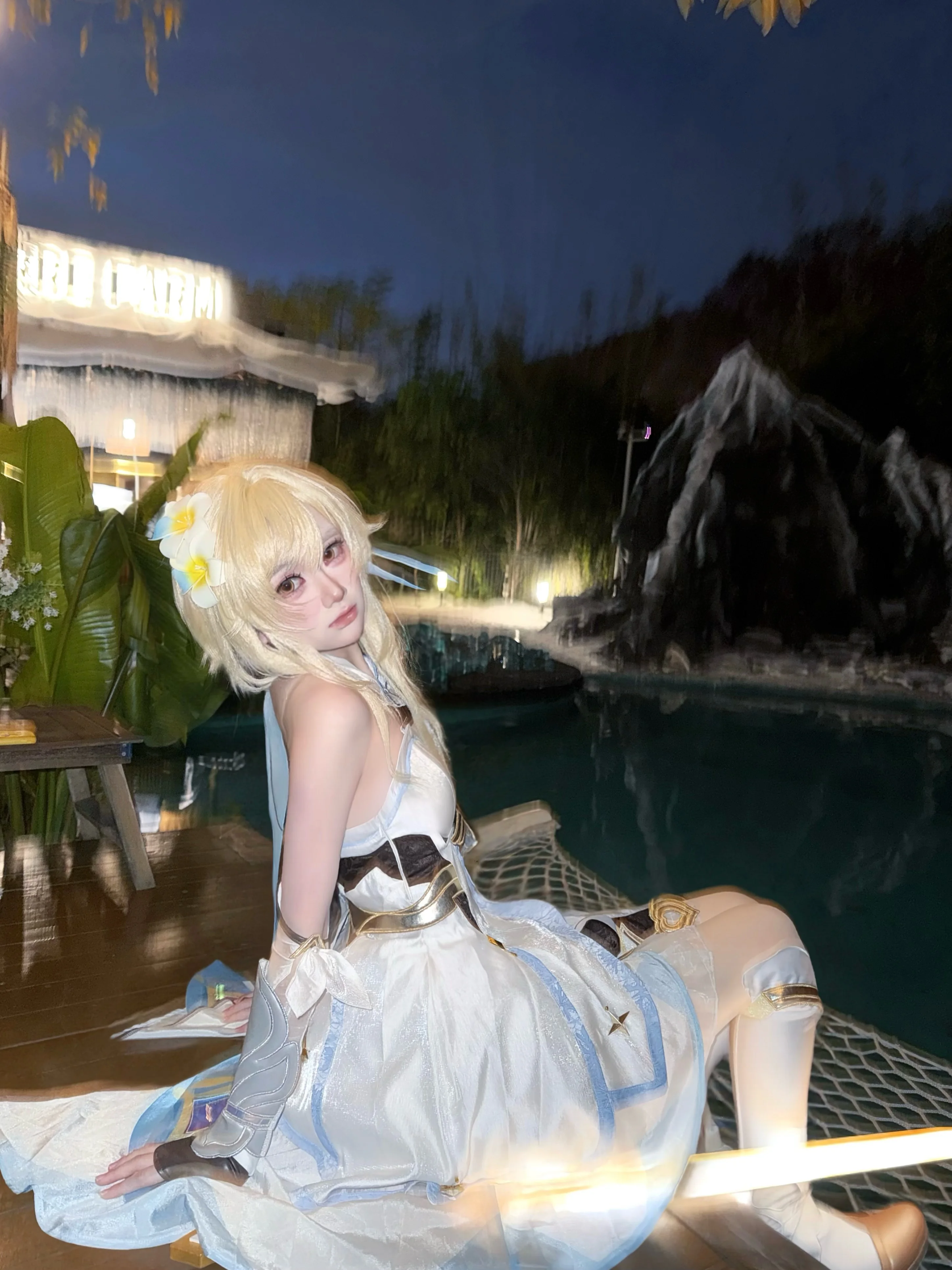 【荧cos】原神旅行者，夜色池畔的随拍碎片 - 第 1 张