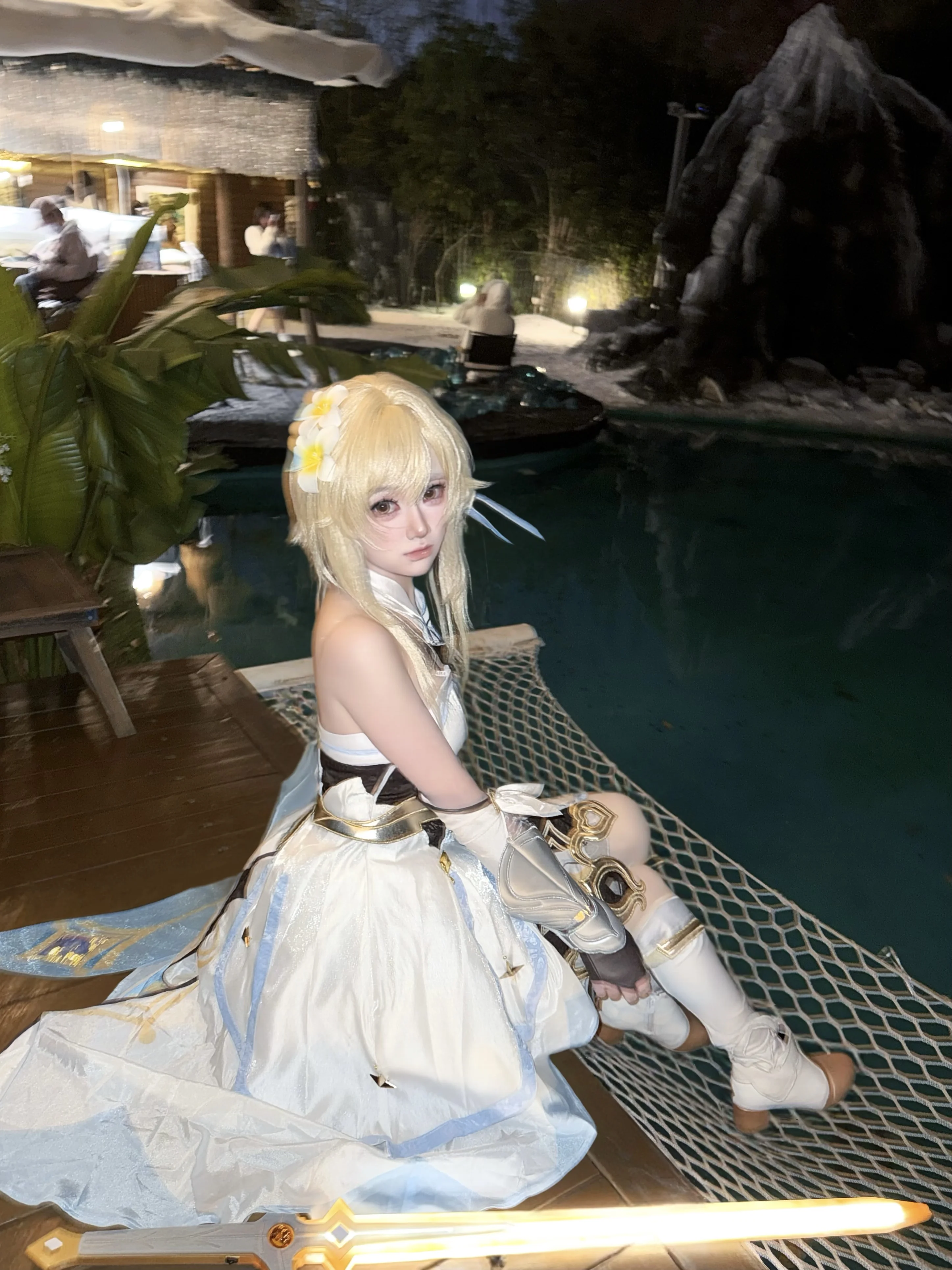 【荧cos】原神旅行者，夜色池畔的随拍碎片 - 第 2 张