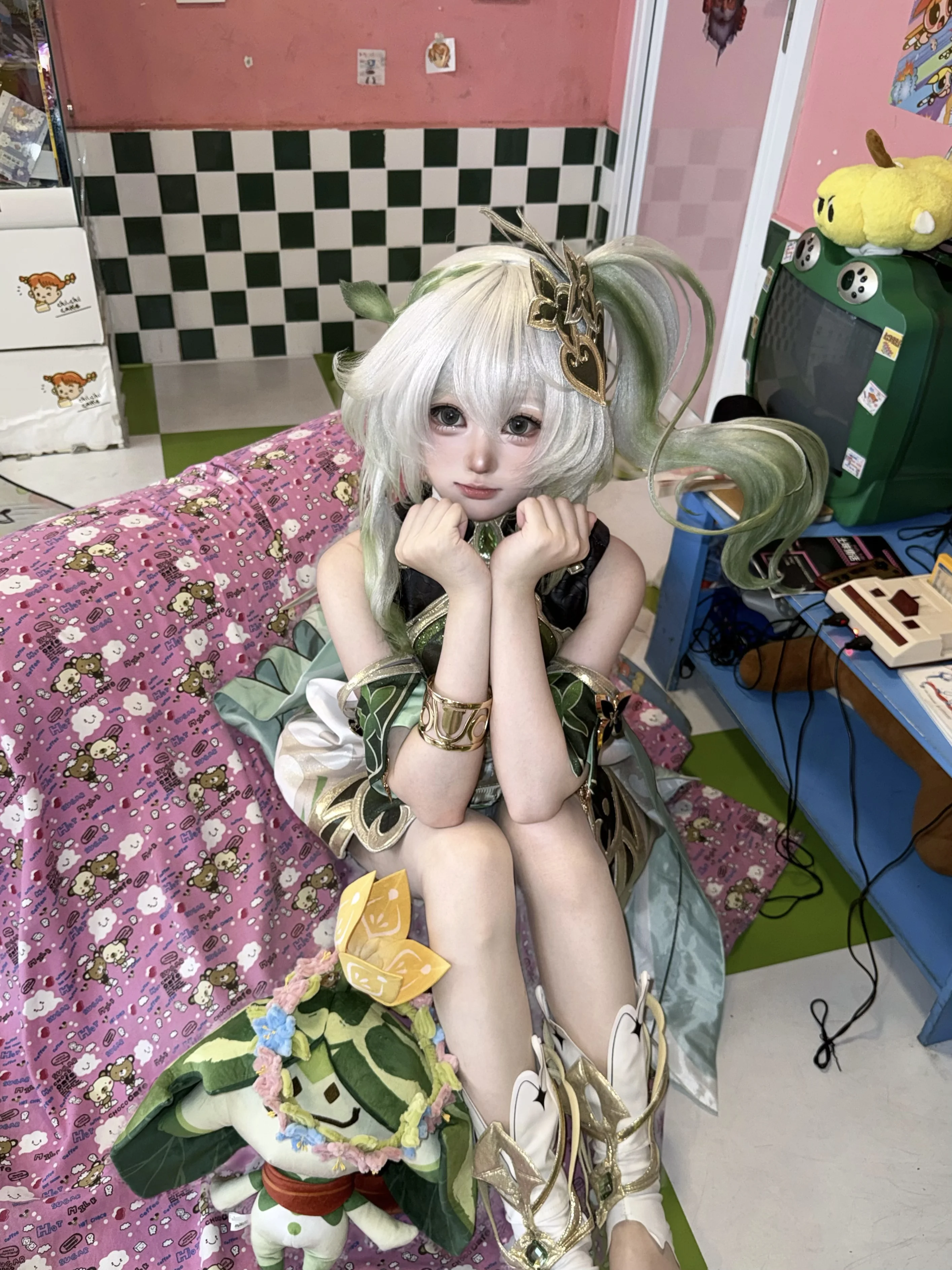 【纳西妲cos】原神须弥的智慧，今日份的草元素时光 - 第 1 张