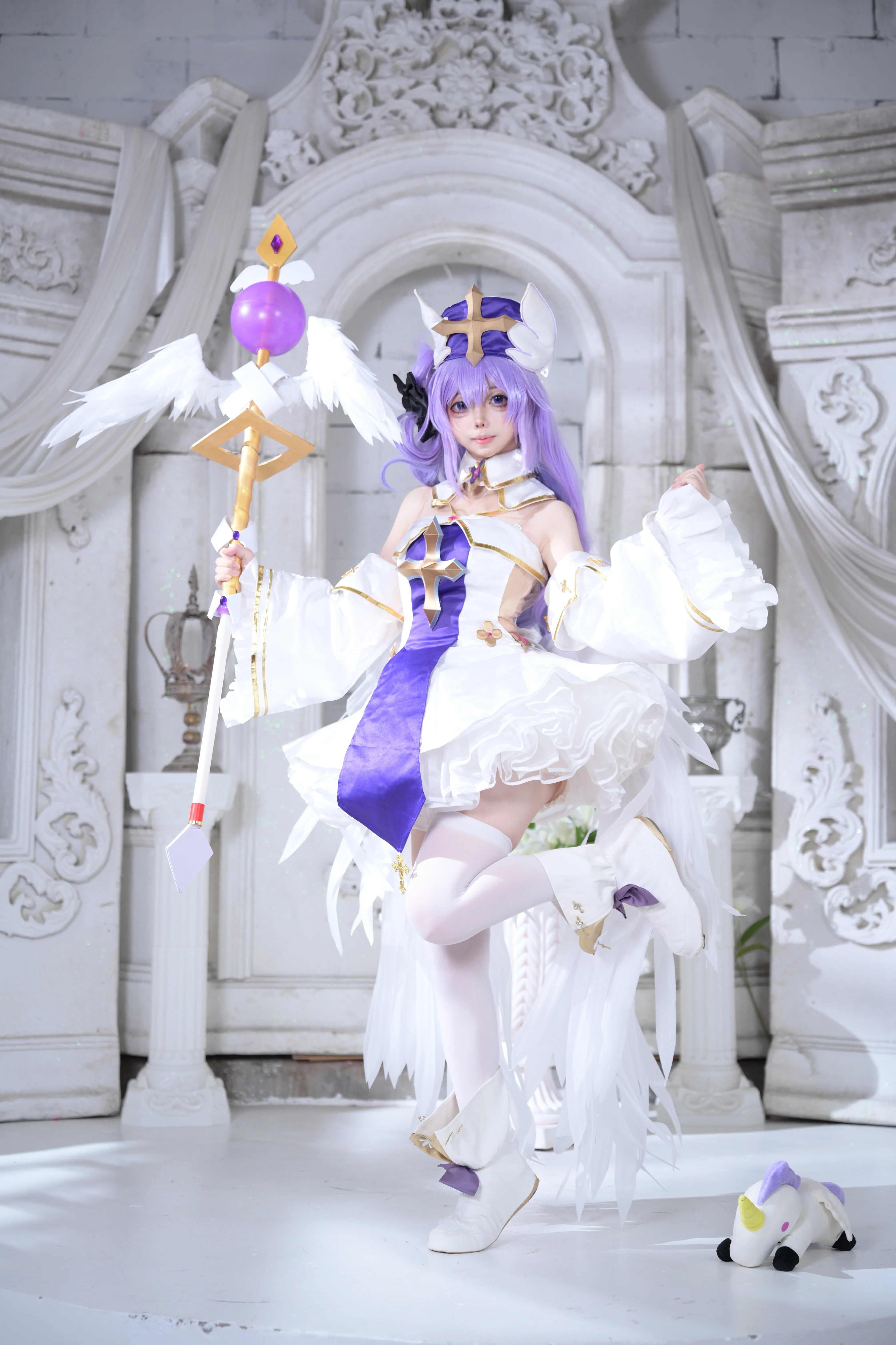【独角兽cos】碧蓝航线，纯白守护天使的静谧时刻 - 第 1 张