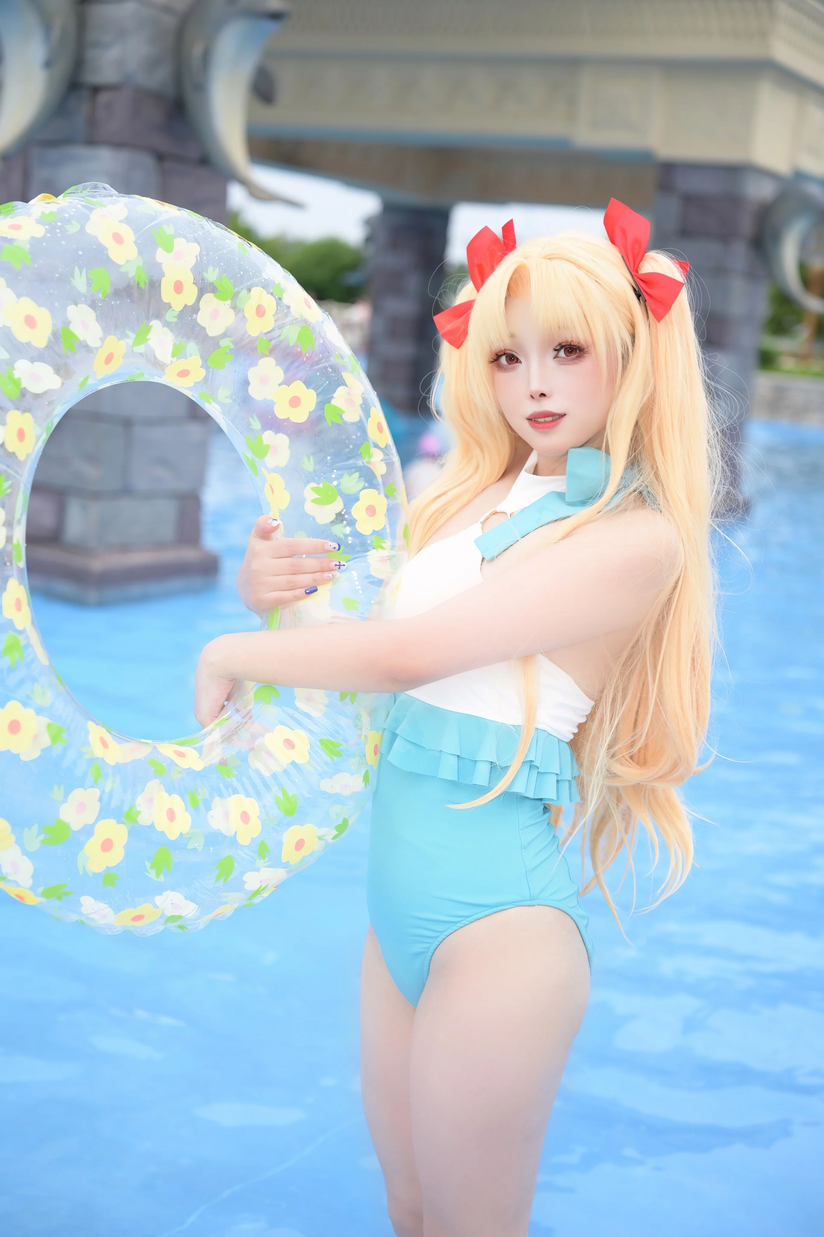 【Fate/Grand Order エレちゃん コスプレ】夏のウォーターパーク撮影実録 - 1 枚目