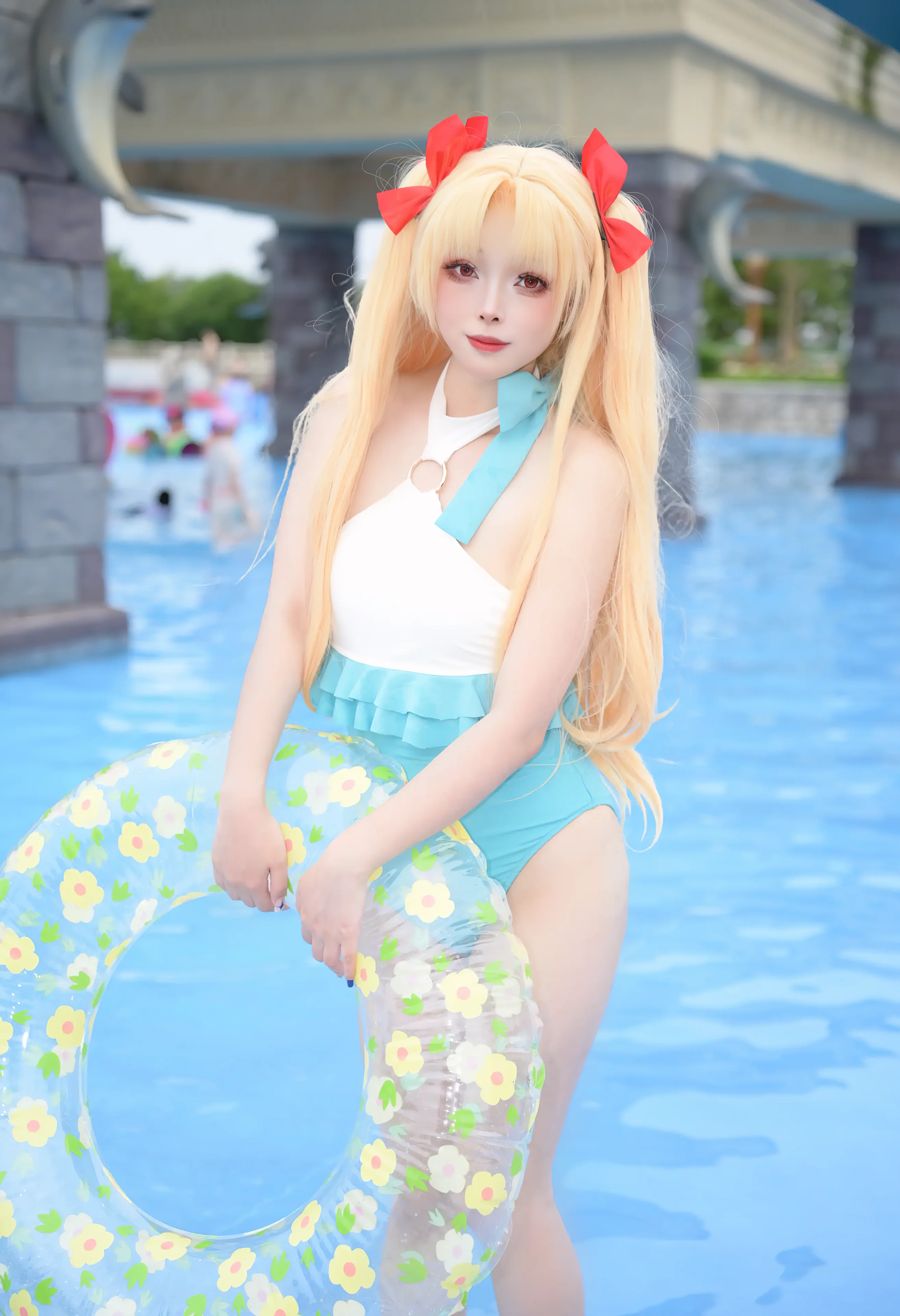 【Fate/Grand Order エレちゃん コスプレ】夏のウォーターパーク撮影実録 - 3 枚目