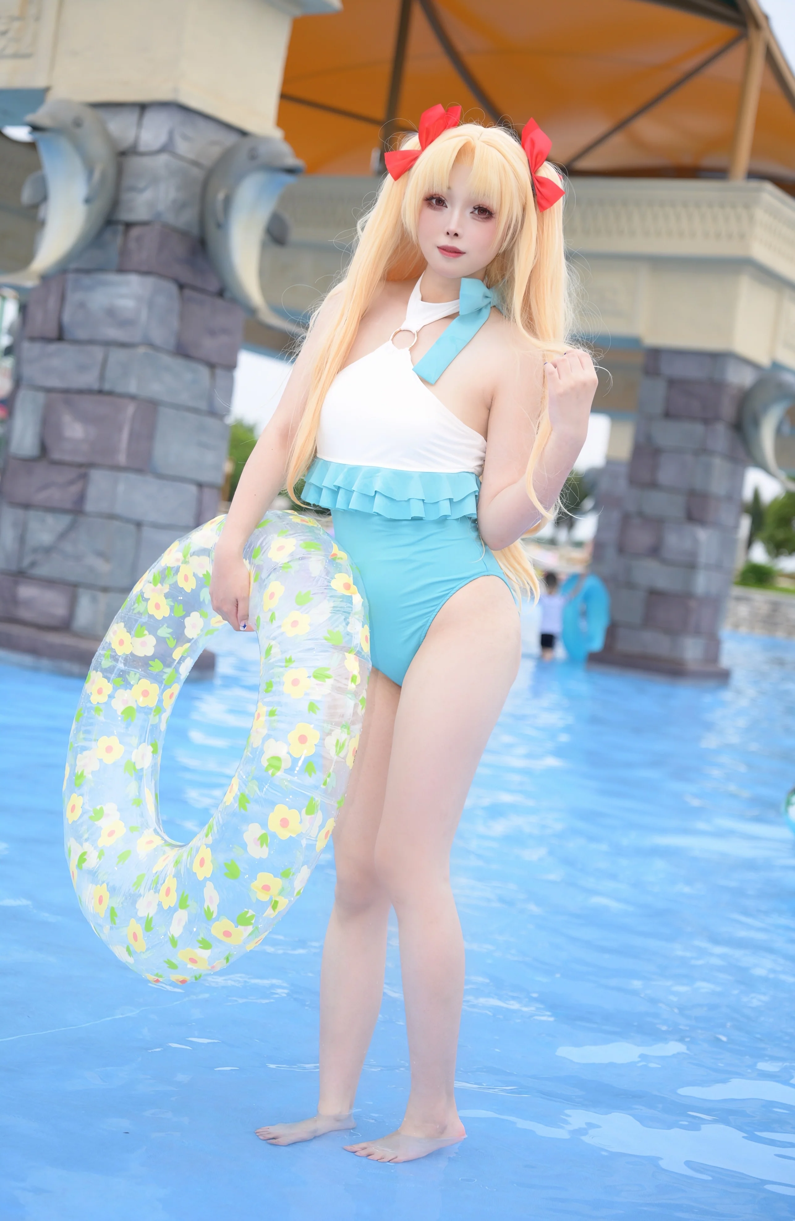 【Fate/Grand Order エレちゃん コスプレ】夏のウォーターパーク撮影実録 - 4 枚目
