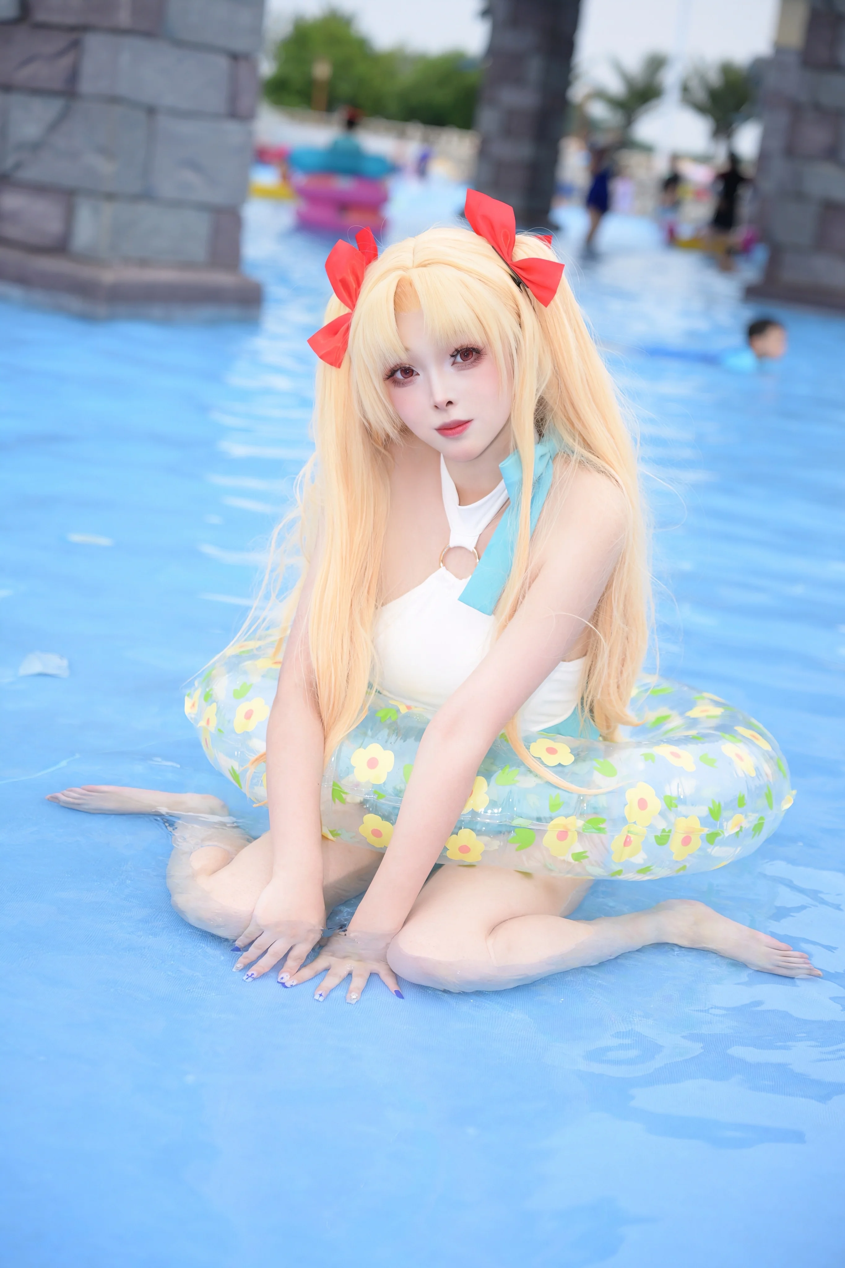 【Fate/Grand Order エレちゃん コスプレ】夏のウォーターパーク撮影実録 - 5 枚目